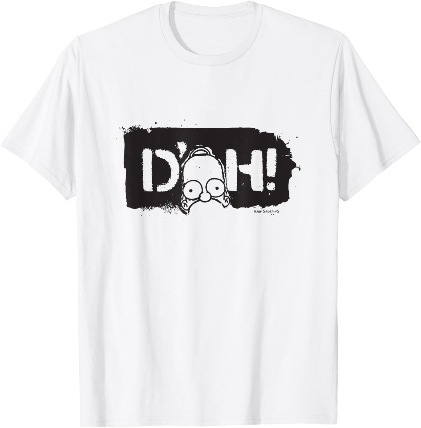 The Simpsons Homer D'Oh Distressed Graffiti Logo T-Shirt for Fans - 4