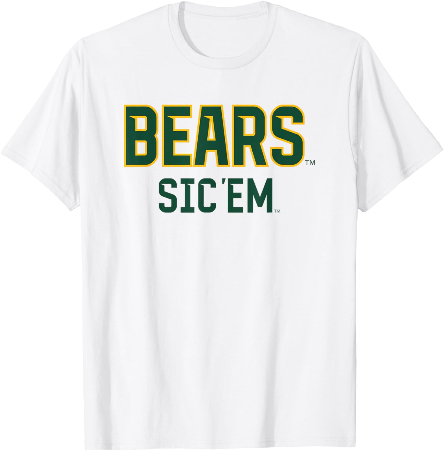 Baylor Bears Sic 'Em White T-Shirt Officially Licensed for Fans - 1