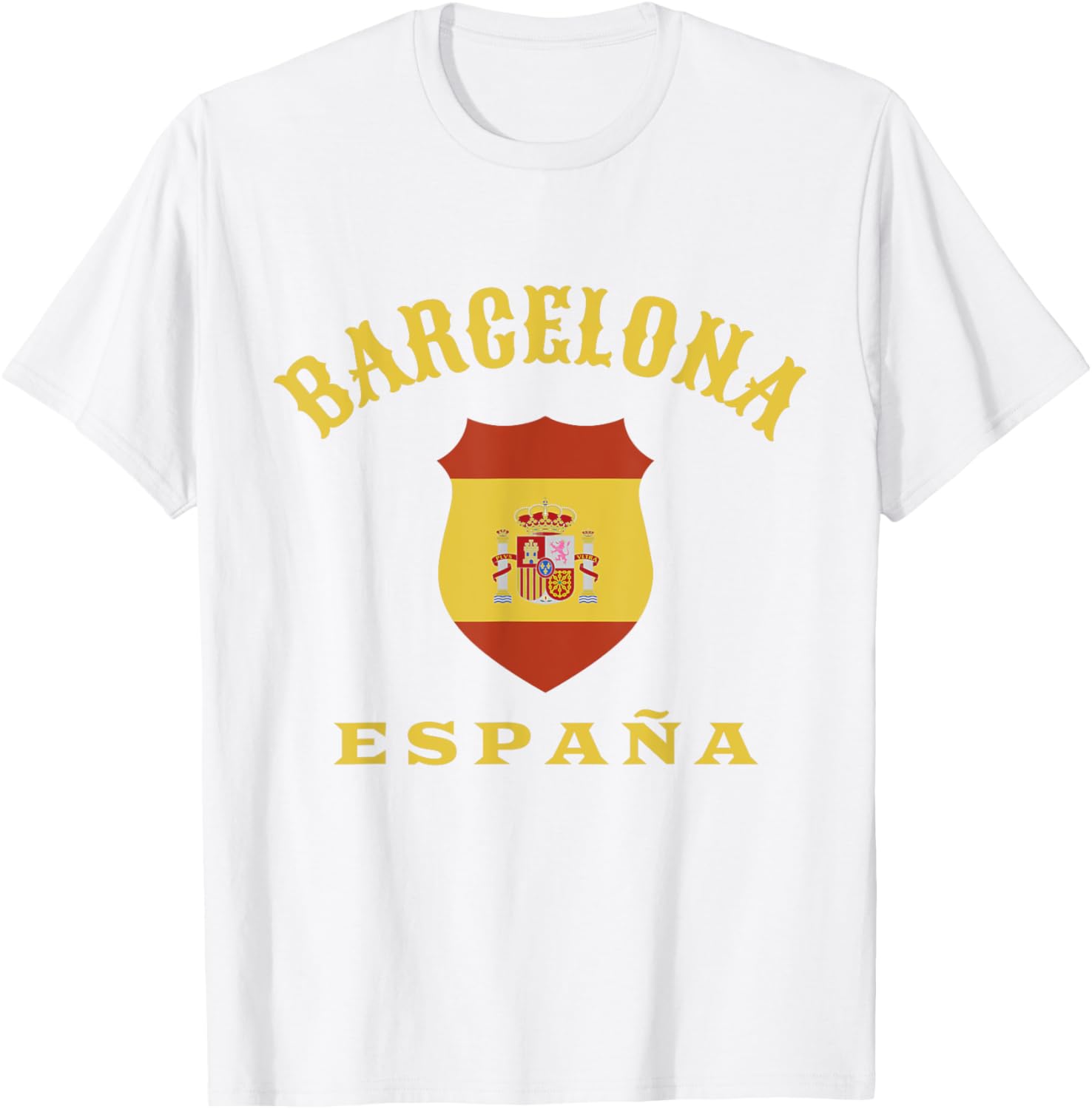 Barcelona Spain Flag T-Shirt for Men Women Kids Stylish Red España Tee - 8