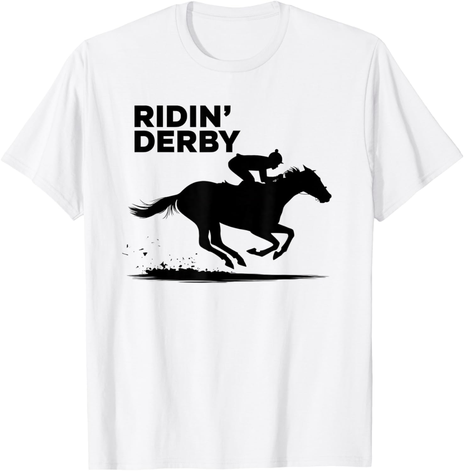 Ridin' Derby T-Shirt for Horse Racing Fans - Perfect for Enthusiasts! - 3