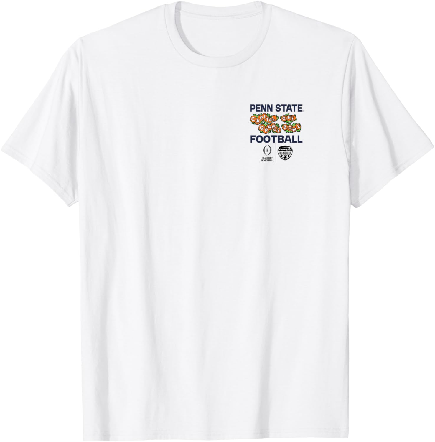 Penn State Nittany Lions CFP Orange Bowl 2024-25 White T-Shirt for Fans - 1