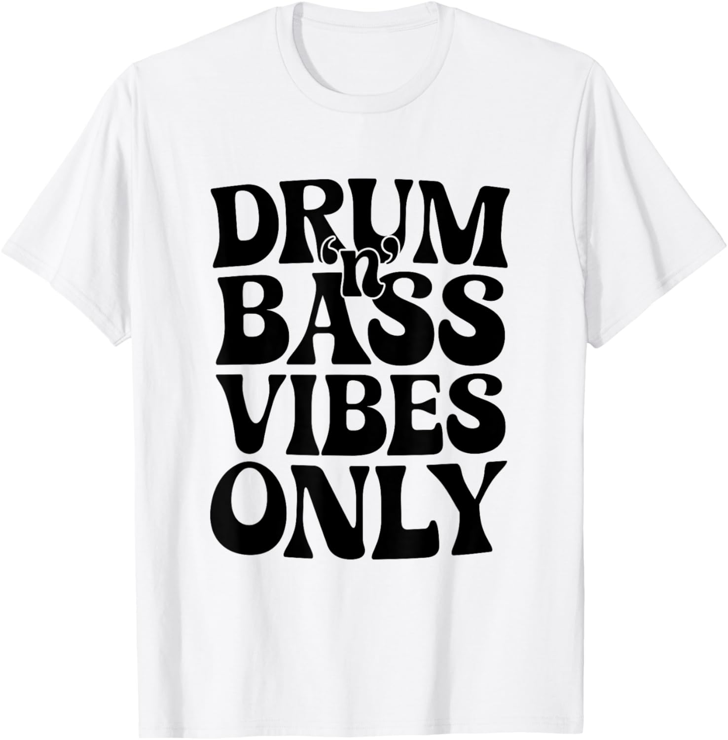 Drum N Bass Vibes Only Groovy EDM Rave T-Shirt for Music Lovers - 3