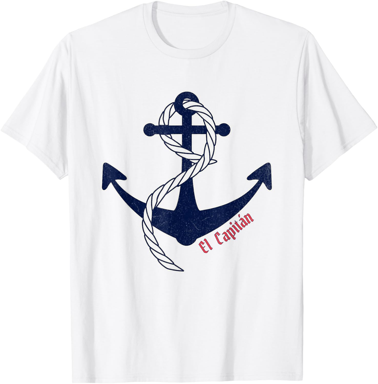 Nautical Anchor T-Shirt for Fishermen - El Capitan Style Apparel - 1