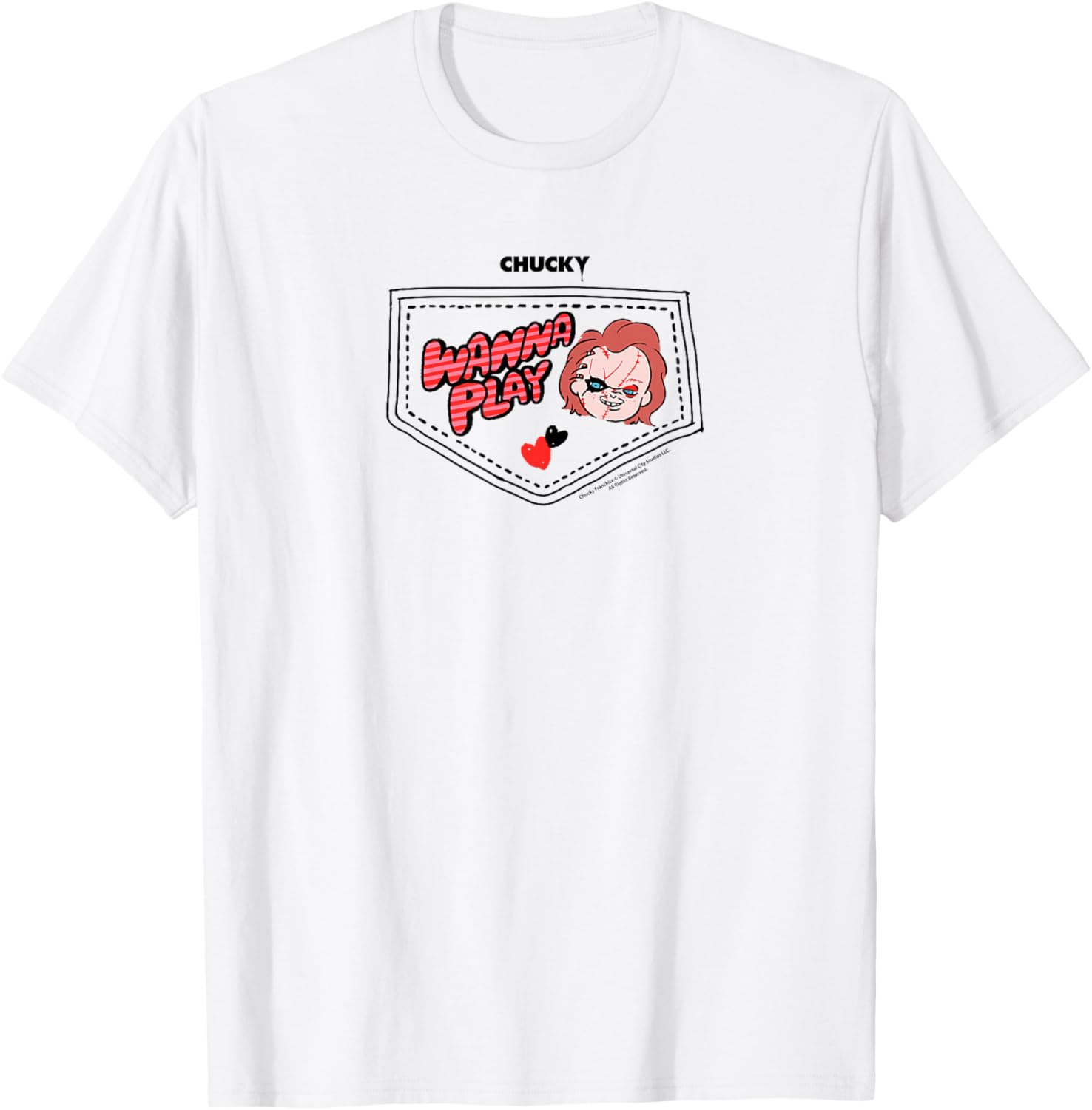 Chucky Wanna Play Faux Pocket T-Shirt for Trendy Kids' Fashion - 7