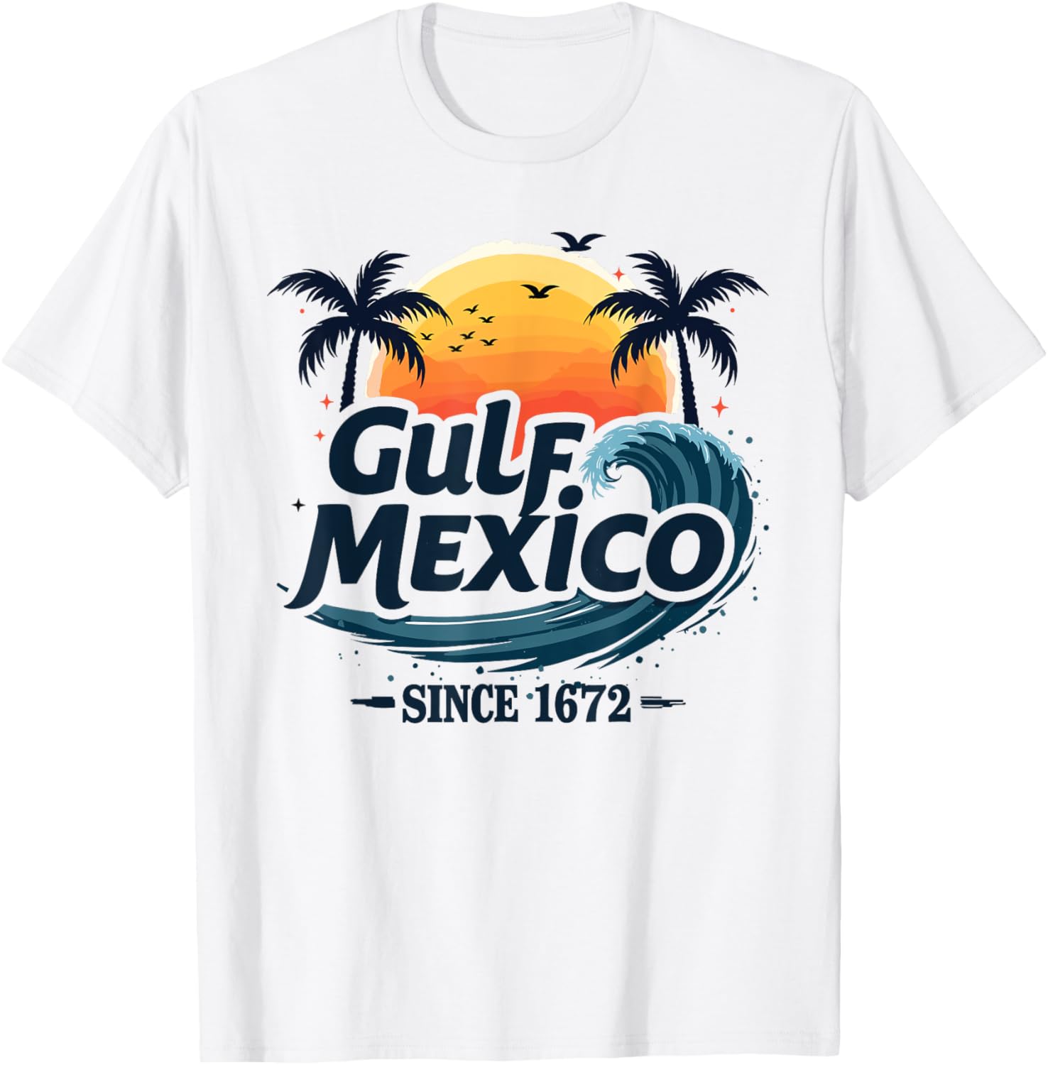 Gulf of Mexico Forever Chill T-Shirt for Comfortable Beach Vibes - 8