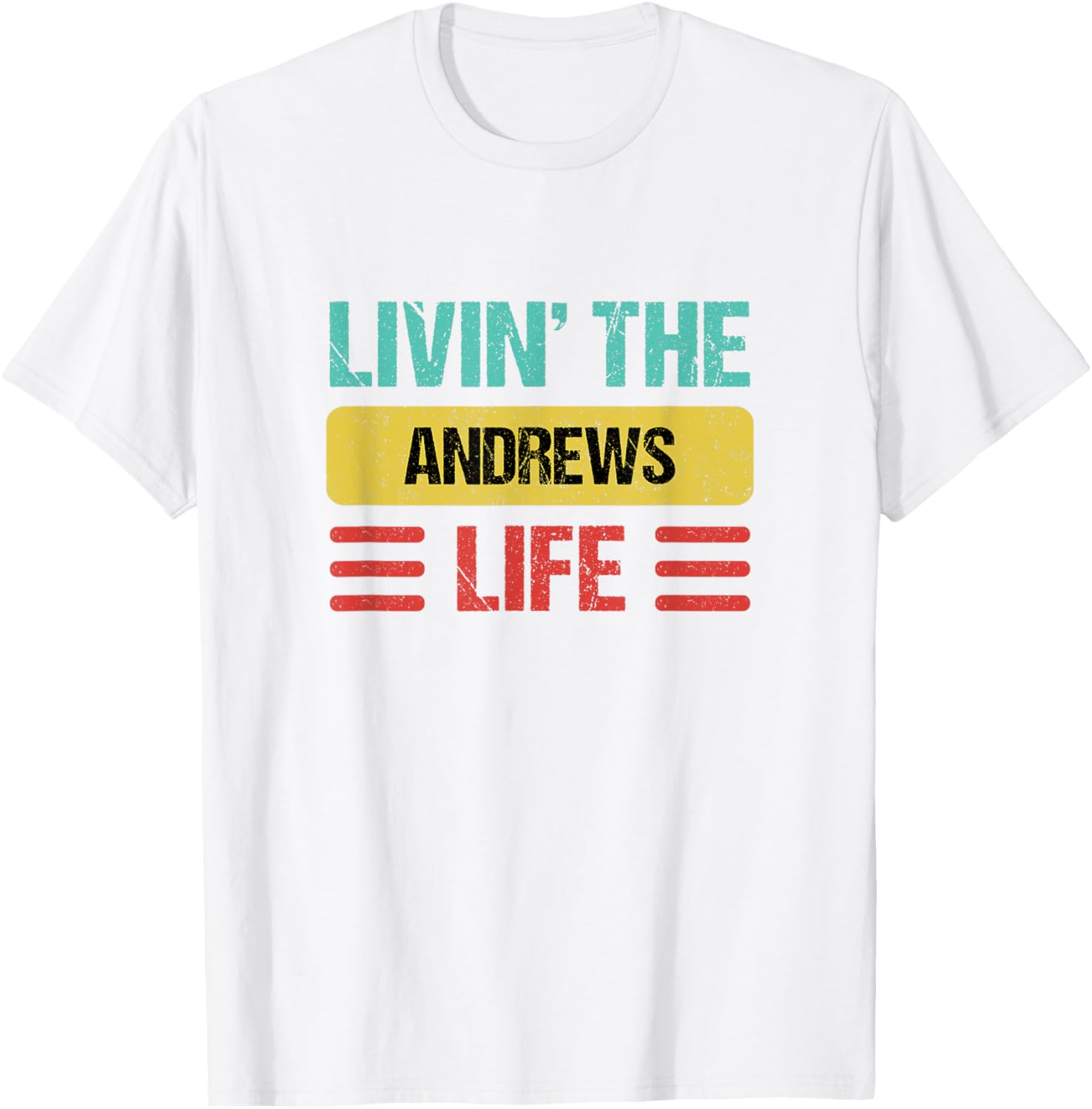 Personalized Andrews Name T-Shirt for Cool Casual Style and Fun - 19
