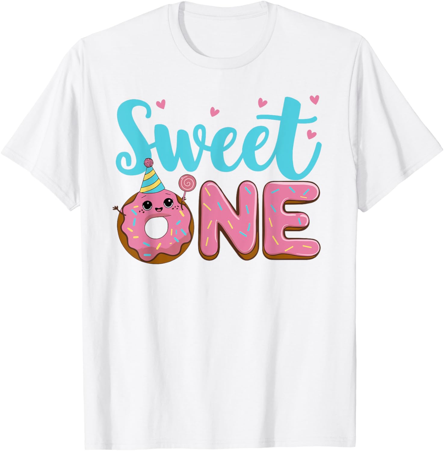 Adorable Donut Family Matching T-Shirt for 1st Birthday Girl Celebration - 7
