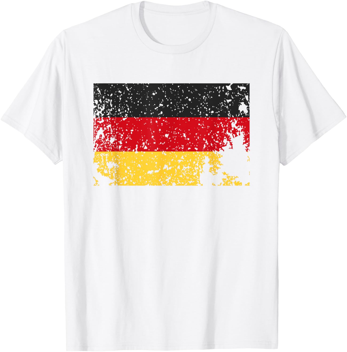 Retro Worn Germany Flag T-Shirt Grunge Distressed German Colors Style - 15