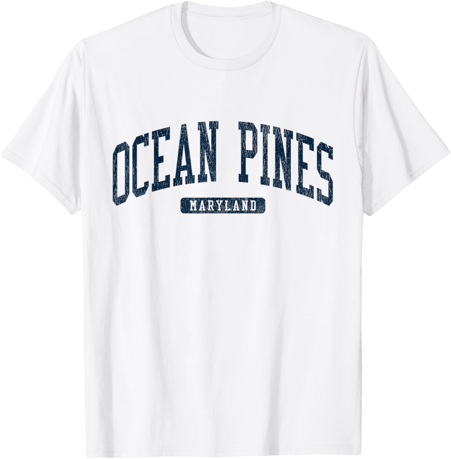 Ocean Pines Maryland College Style Blue T-Shirt for Casual Wear - 17