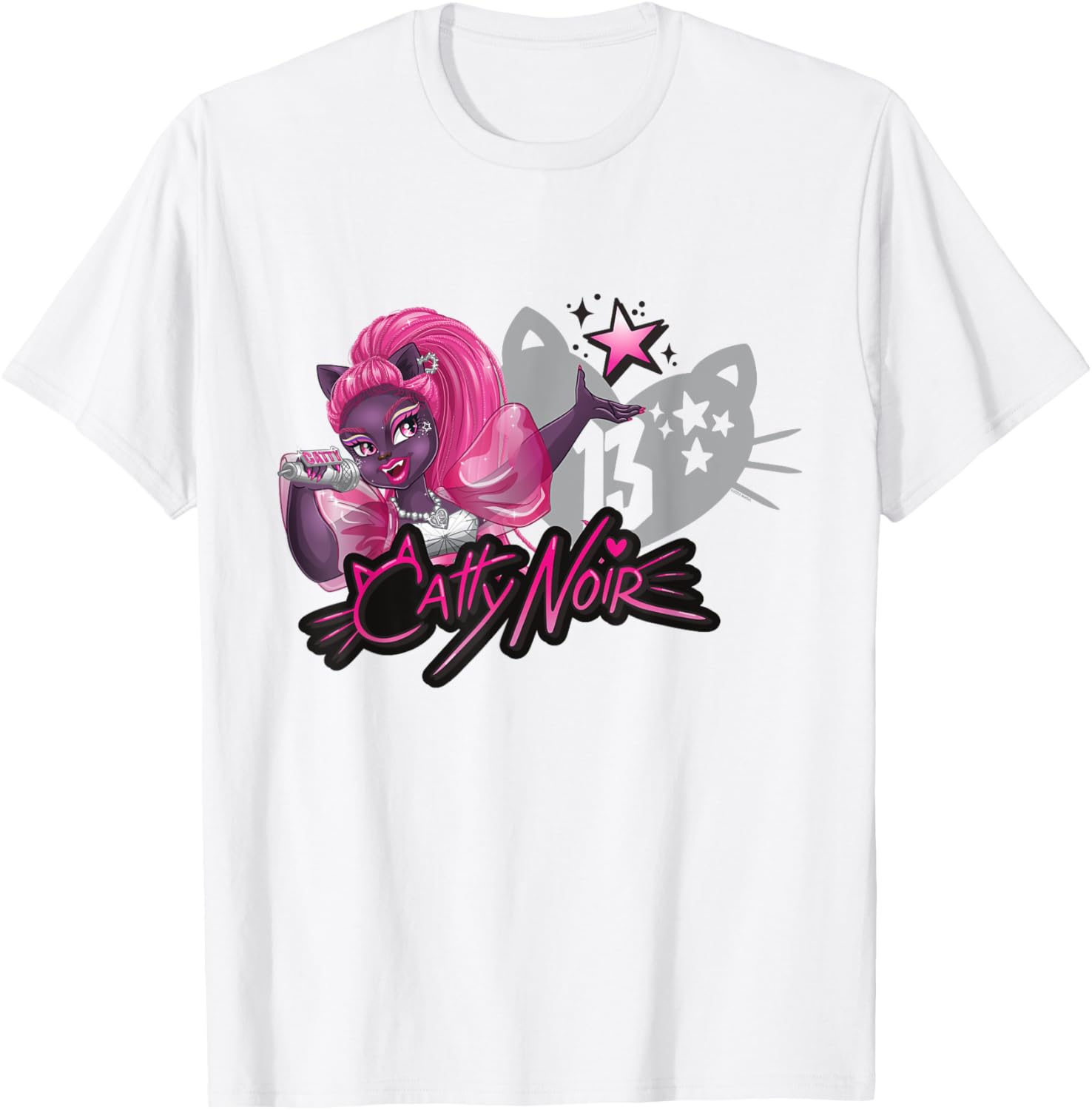 Monster High Catty Noir T-Shirt for Fans of Stylish Fun and Fashion - 10