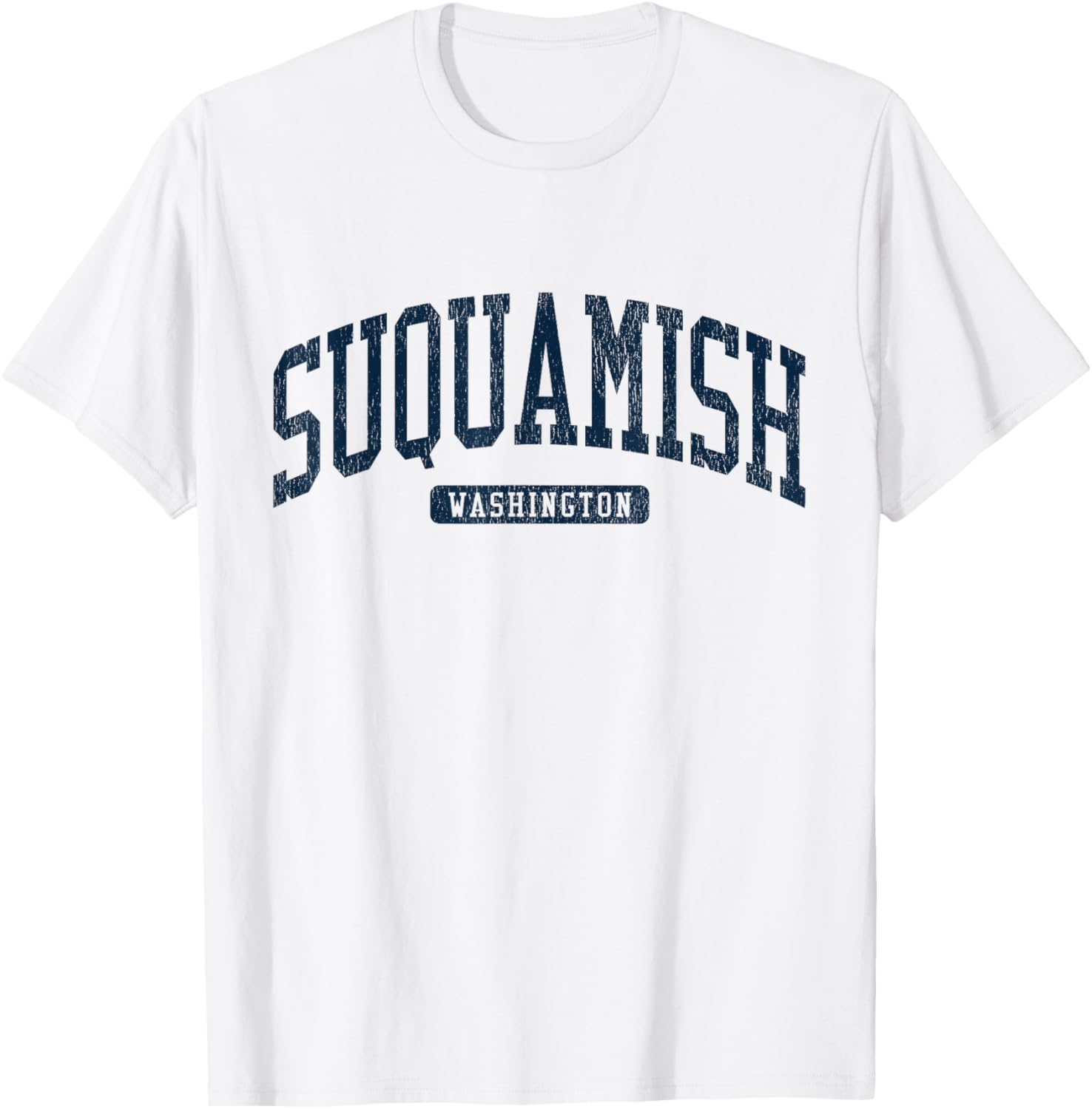 Suquamish Washington College University Blue T-Shirt for Casual Wear - 2