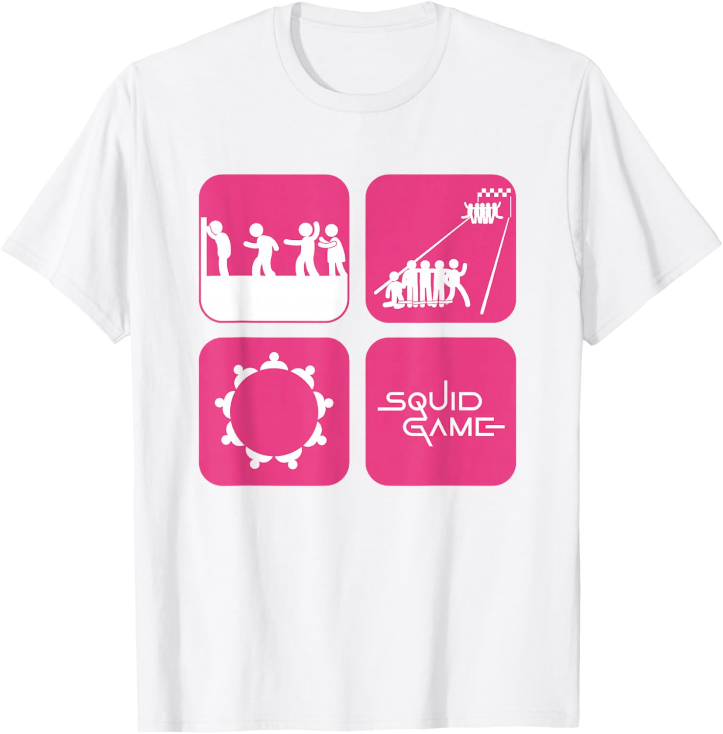 Squid Game 2 Icon Panels T-Shirt for Fans of Clothing and Style - 7