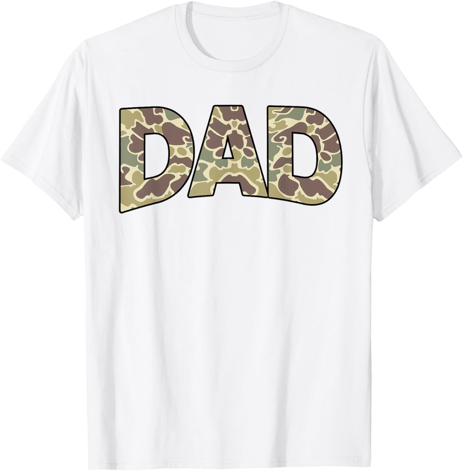 Retro Camo Dad T-Shirt for Father's Day - Cool Old School Style - 6