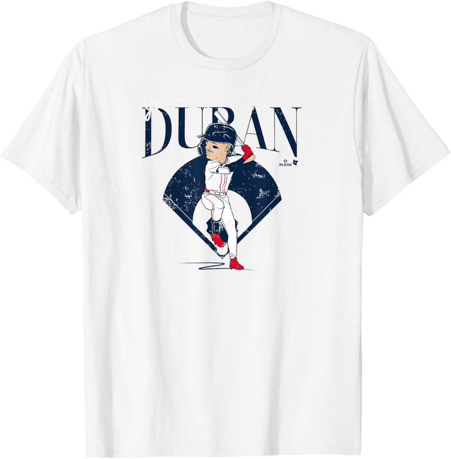 Jarren Duran Diamond Caricature Boston Baseball T-Shirt for Fans - 1