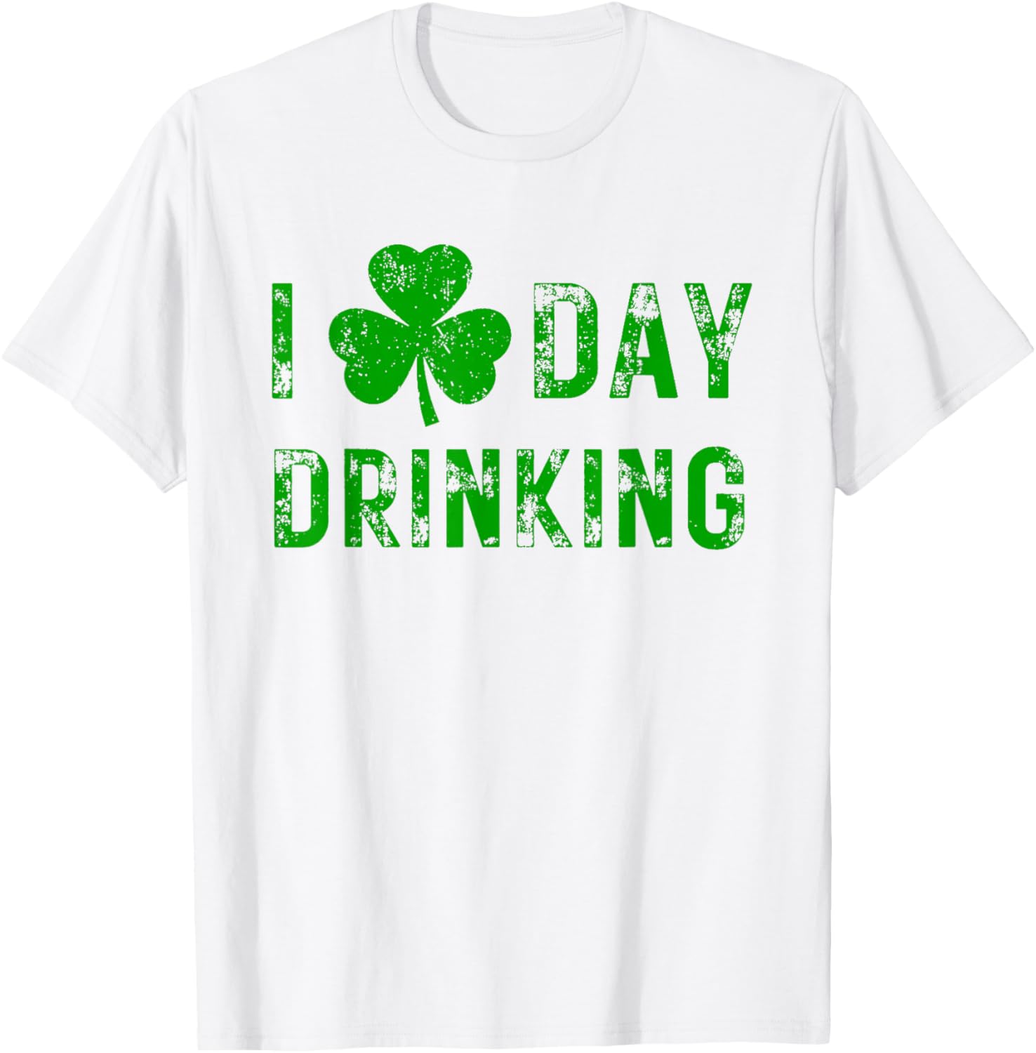 I Love Day Drinking Shamrock Heart St Paddy's Day T-Shirt for Fun Celebrations - 25