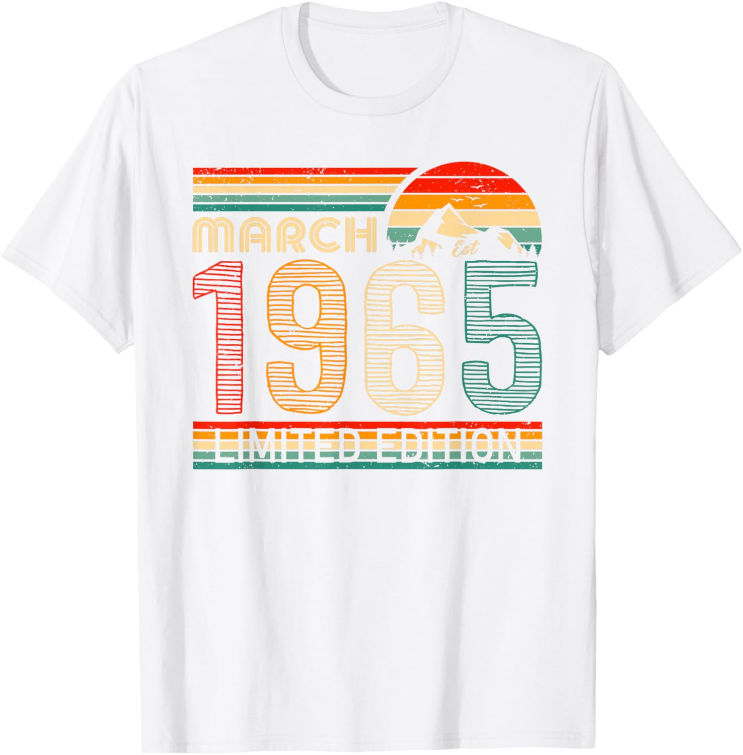 March 1965 Vintage Birthday T-Shirt Classic Design for Timeless Style - 23