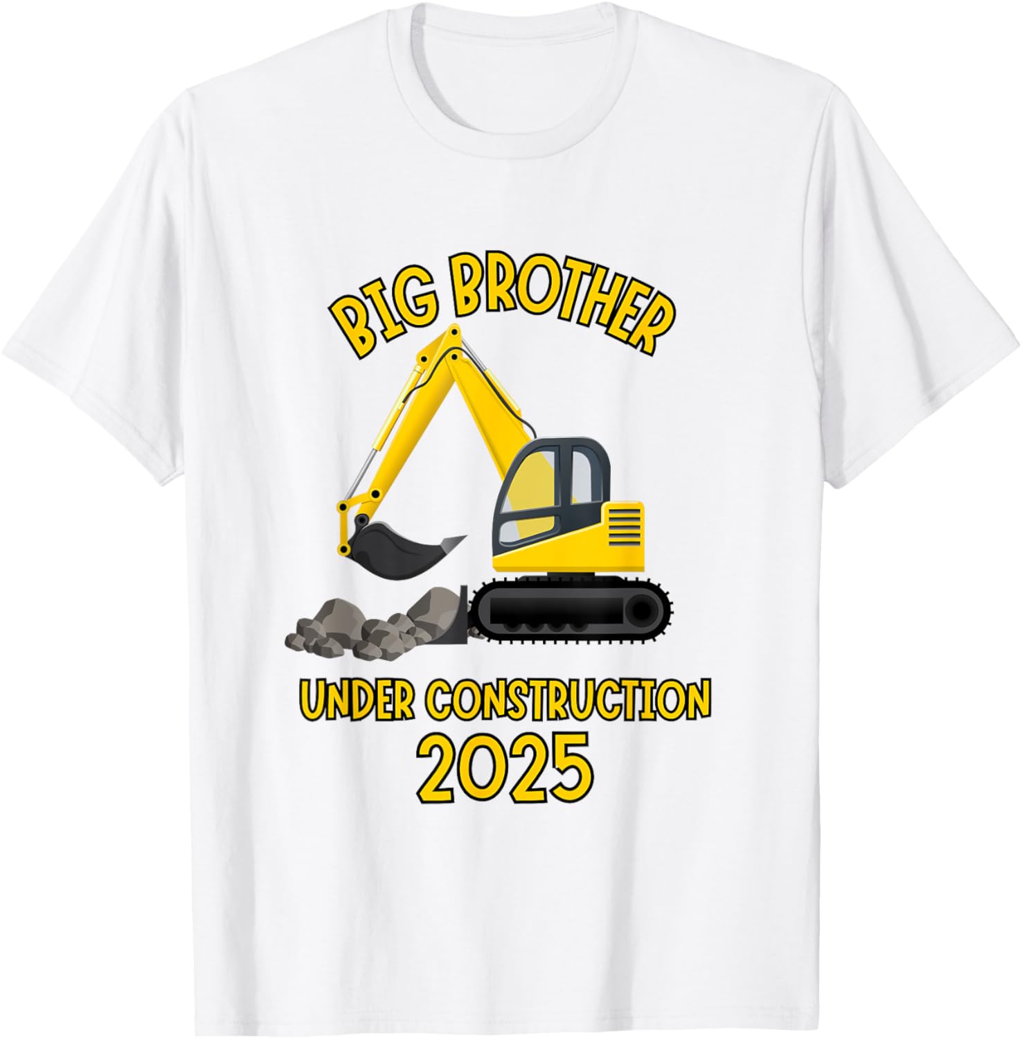 Big Brother Under Construction Truck Sibling Reveal 2025 T-Shirt - 8