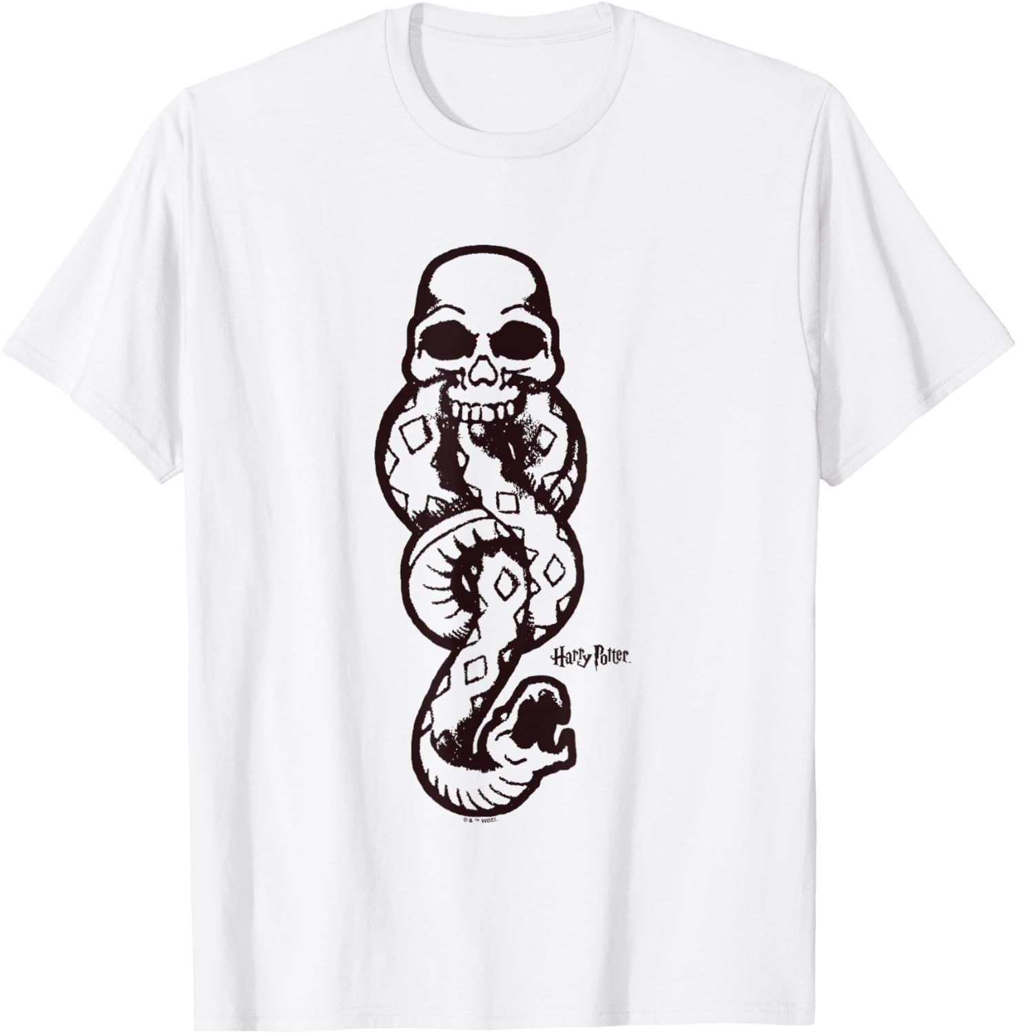 Harry Potter Dark Mark Tonal Logo T-Shirt for Fans of the Wizarding World - 1