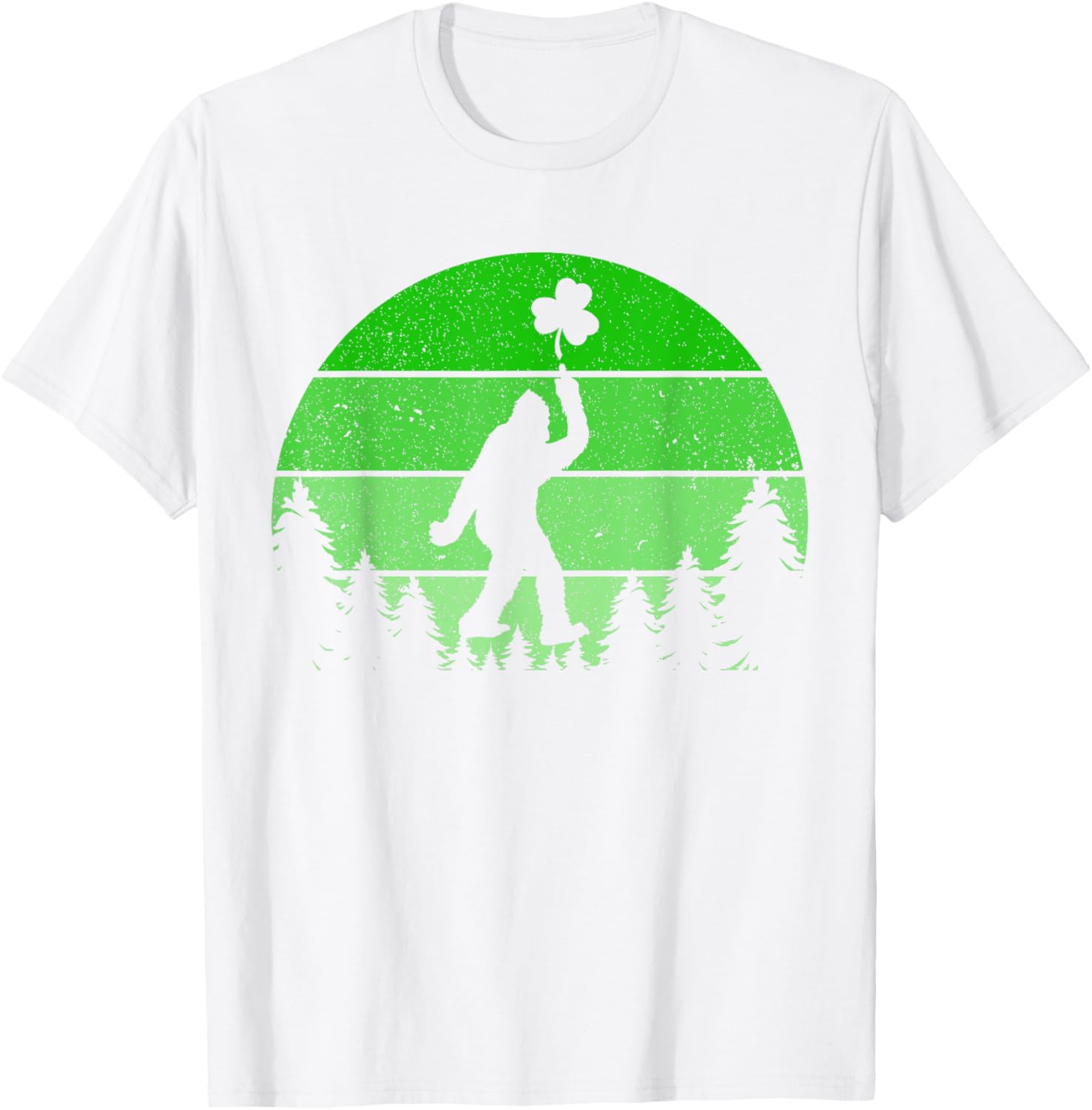 Bigfoot Sasquatch Shamrock T-Shirt for St Patricks Day Fun for All Ages - 5