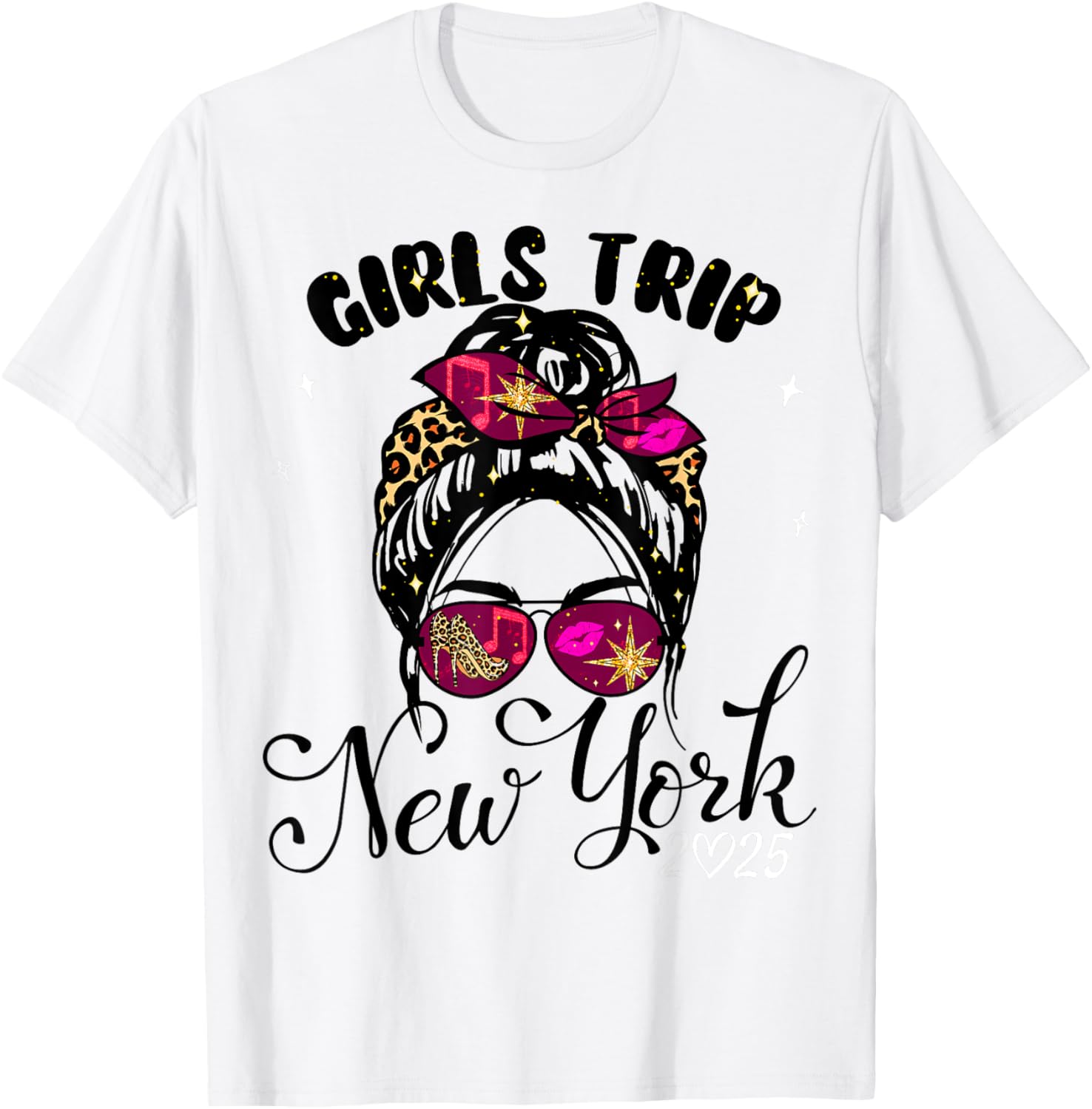 Girls Trip New York 2025 T-Shirt for Women's Birthday Weekend Fun - 5