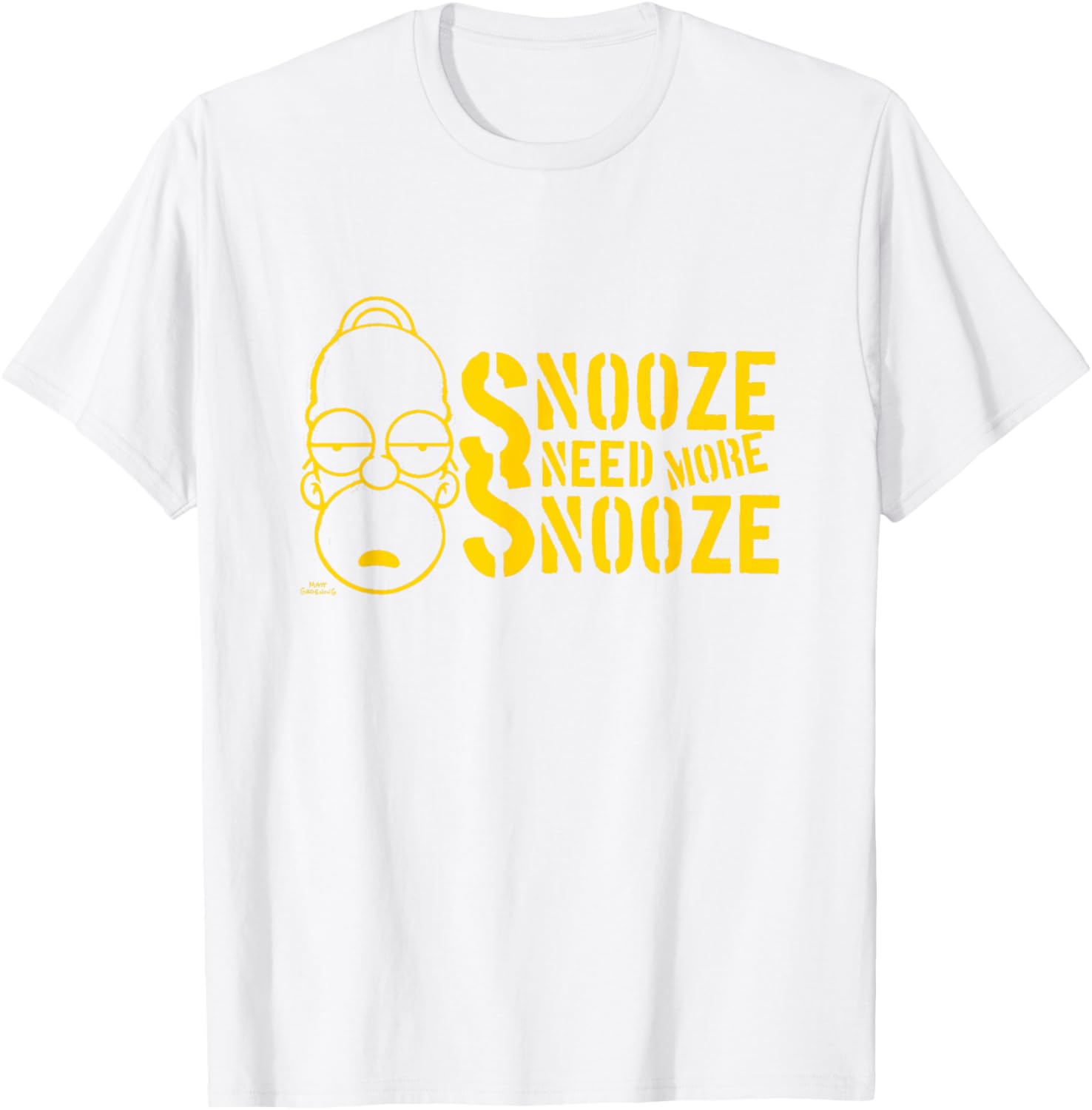 Homer Simpson Snooze T-Shirt for Comfort Lovers and Fans - 2