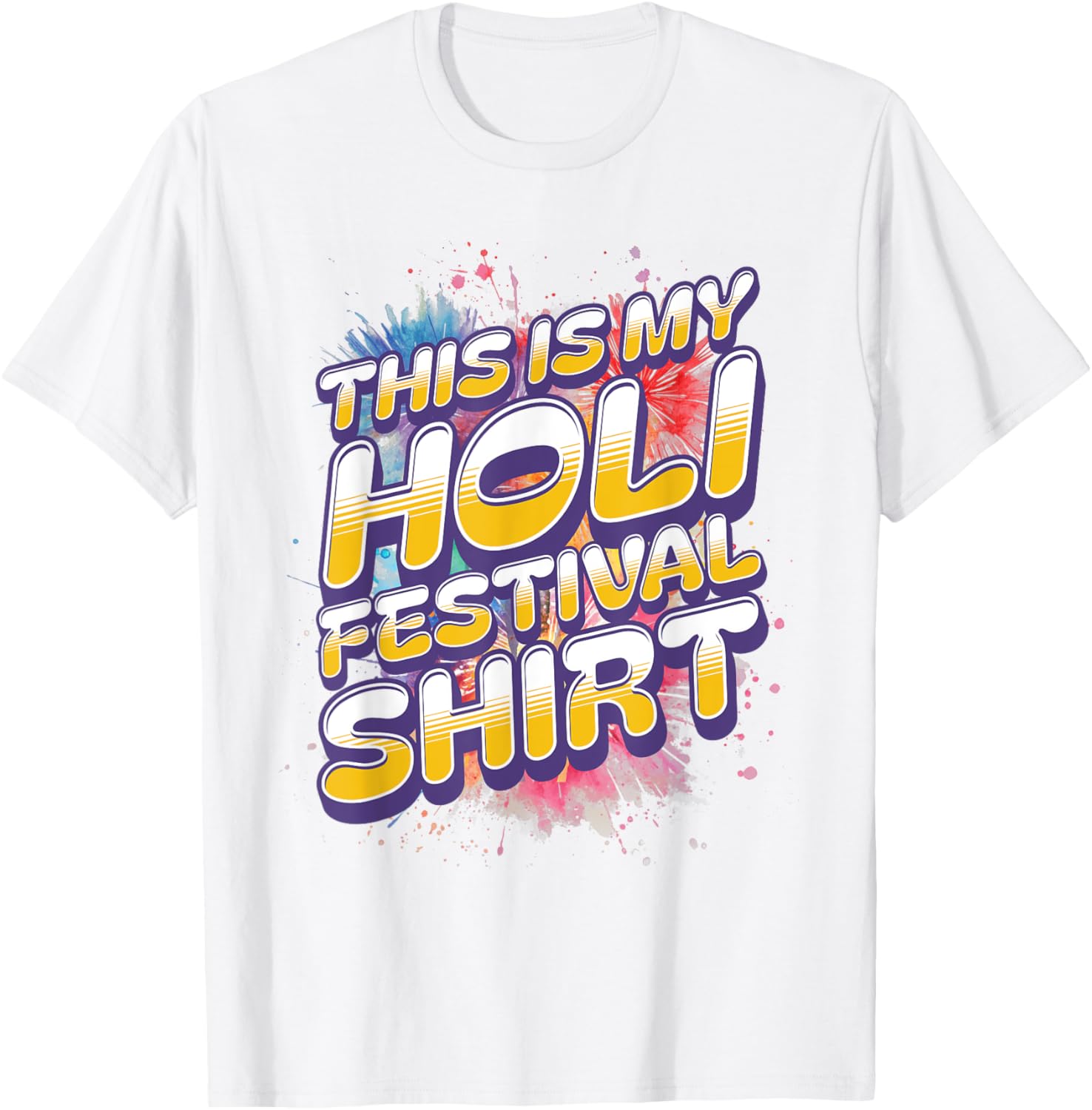 Colorful Holi Festival Shirt for Men and Women - Celebrate in Style - 22