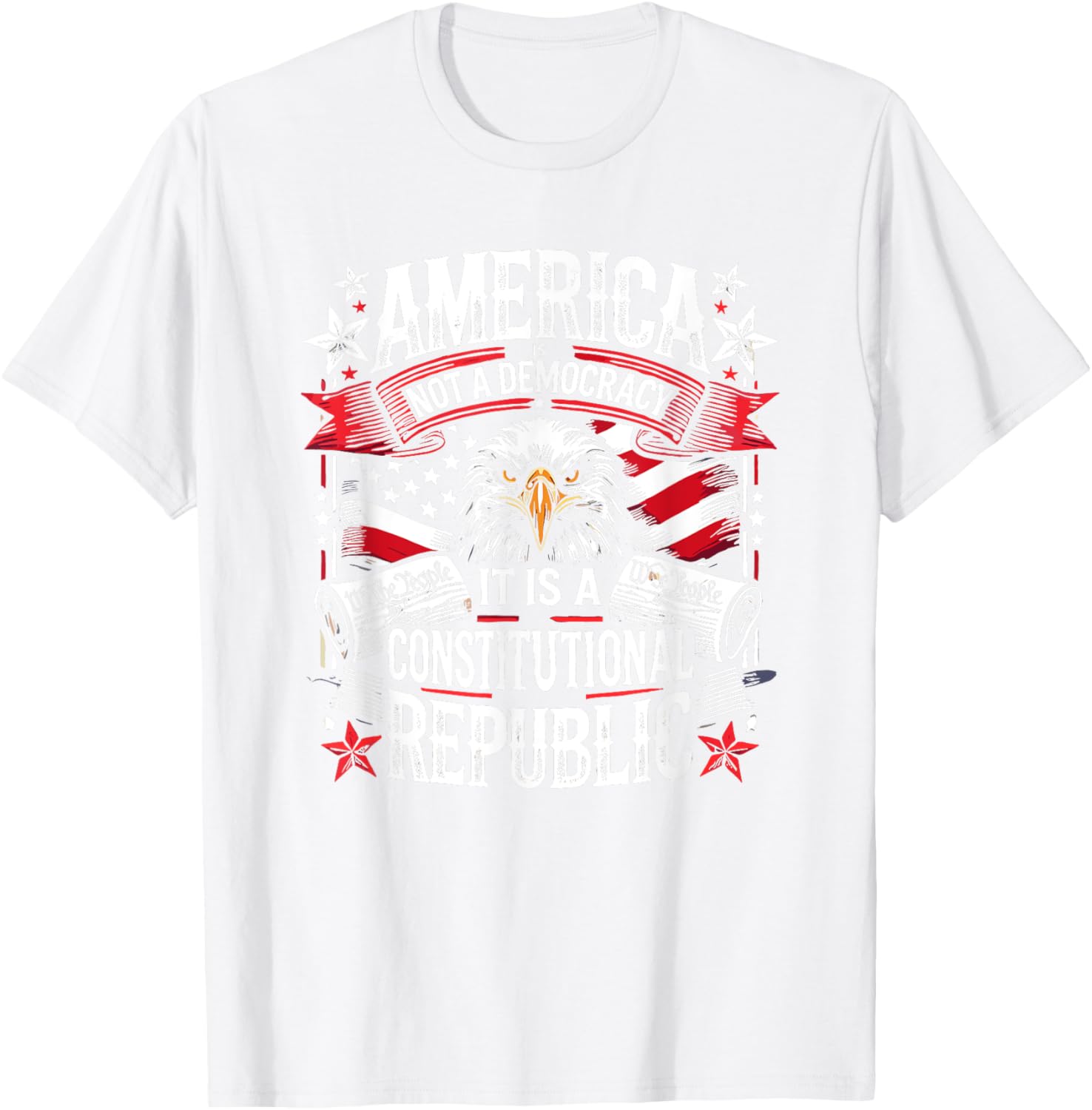 America Is Not A Democracy Constitutional Republic T-Shirt for Freedom Lovers - 7