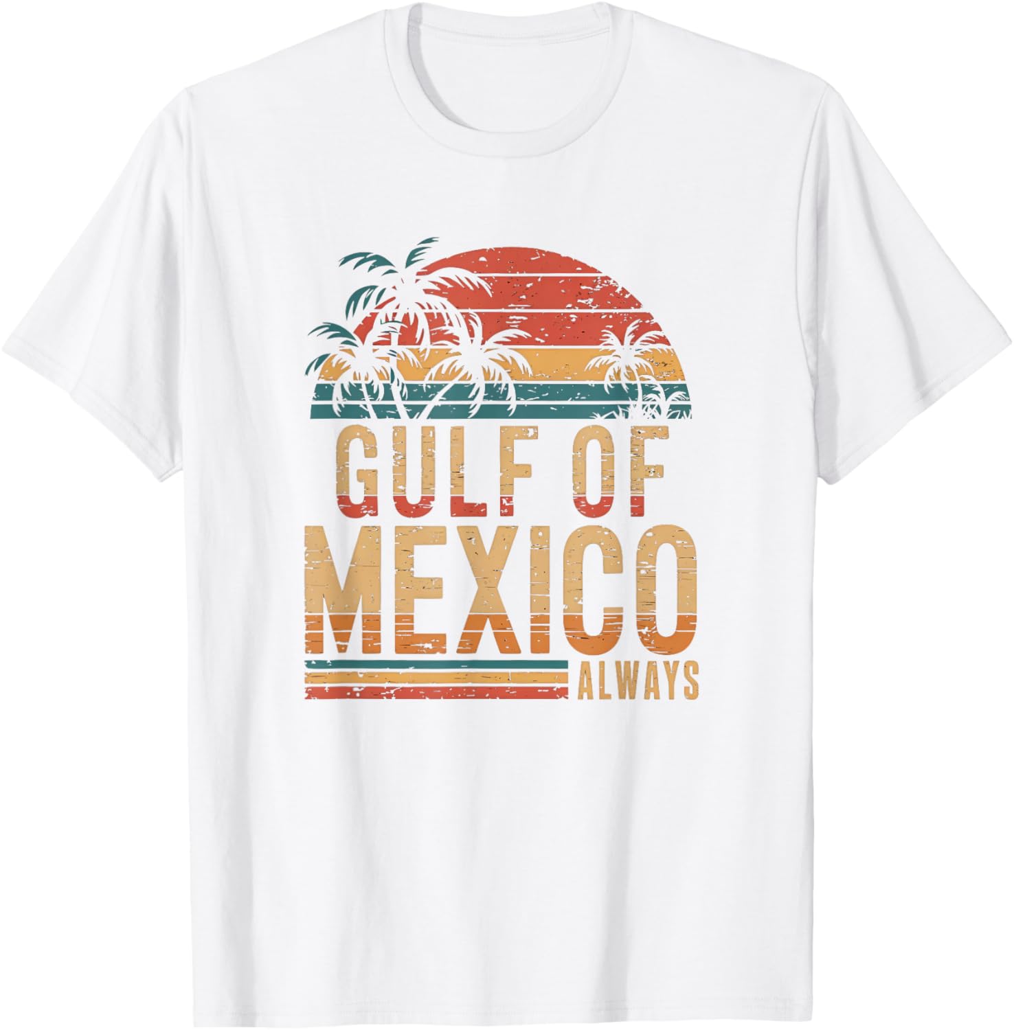 Retro Vintage Gulf of Mexico T-Shirt for Casual Comfort and Style - 3