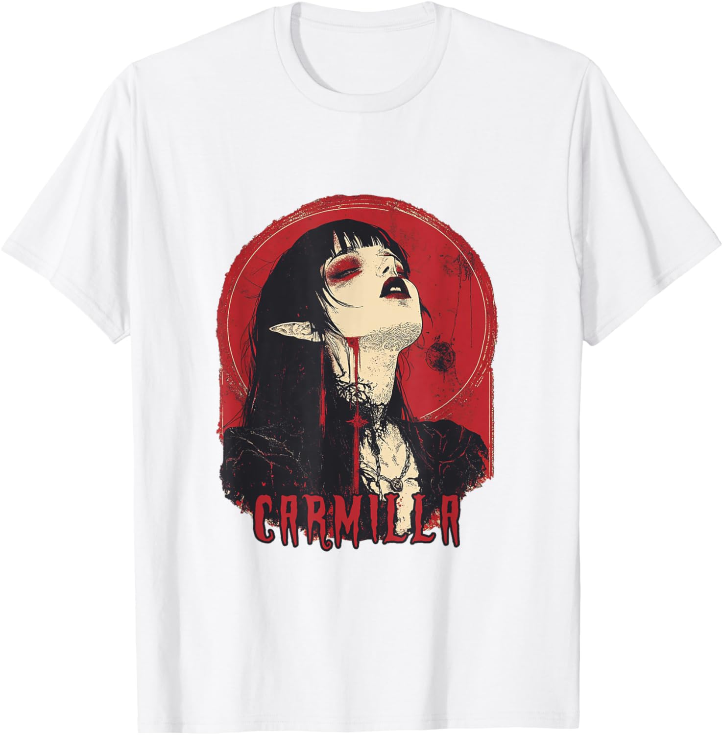 Gothic Vampire Carmilla T-Shirt for Stylish Fashion Enthusiasts - 5