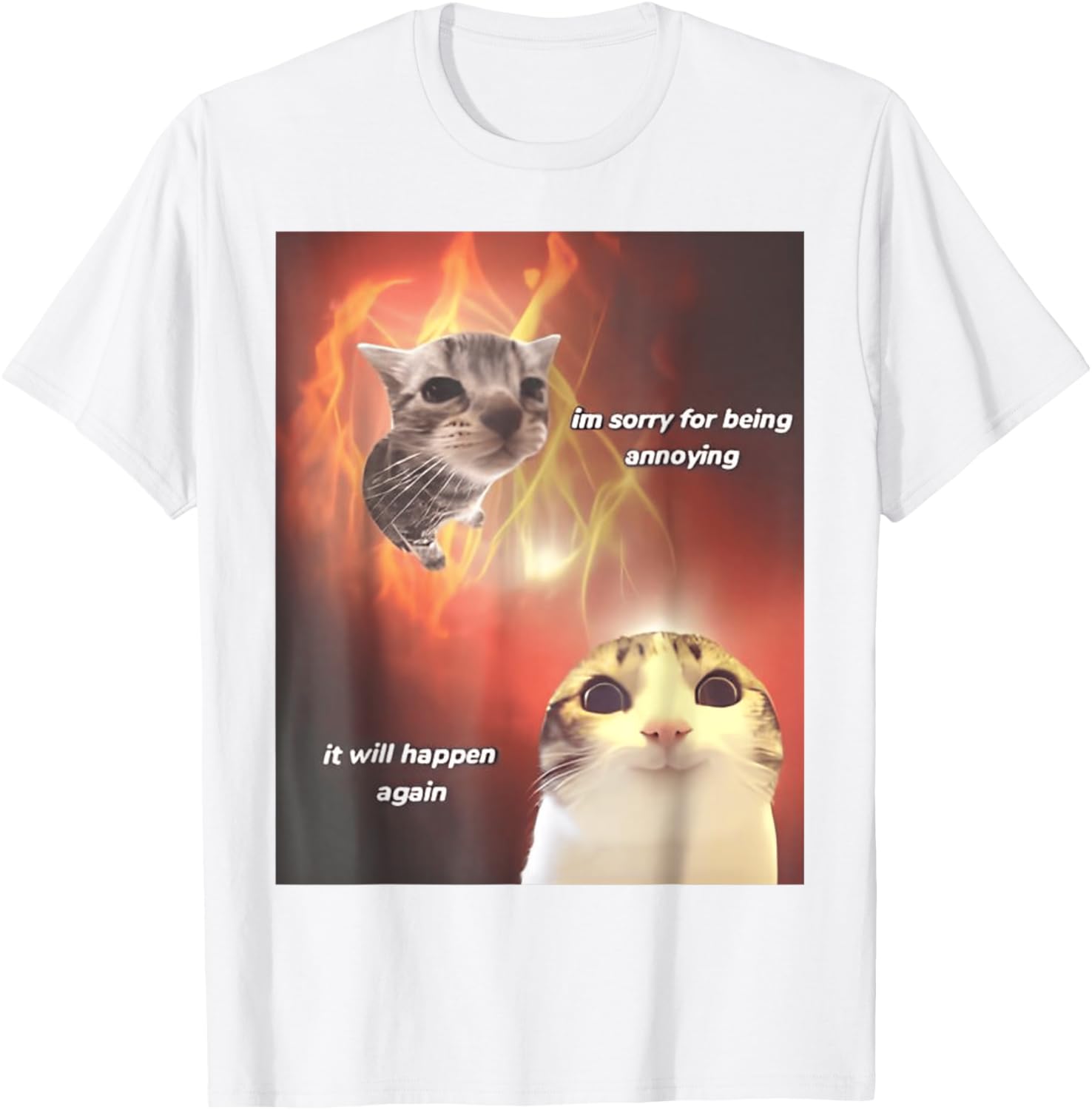 I'm Sorry For Being Annoying Cat T-Shirt for All Ages and Genders - 27