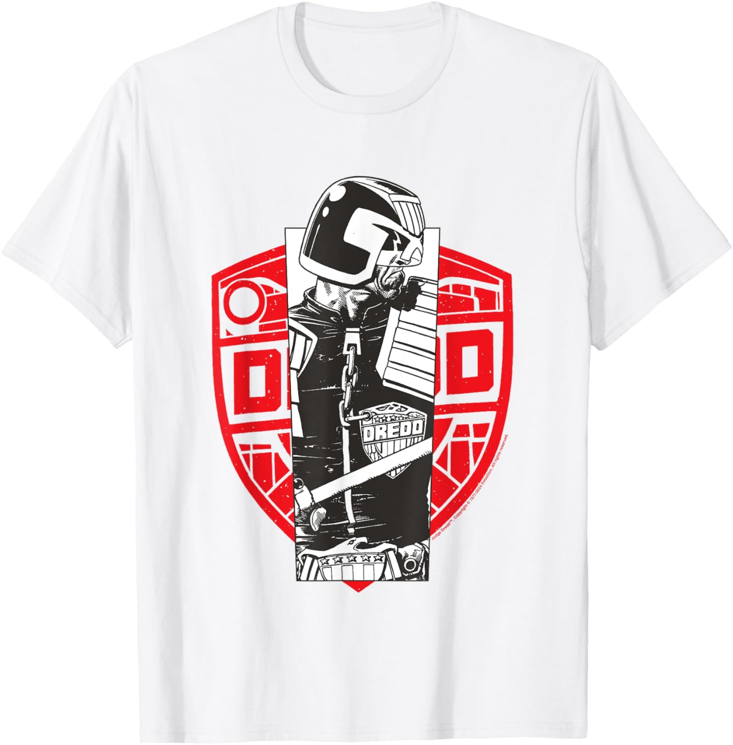 Judge Dredd Law Enforcer T-Shirt for Fans of 2000 AD Comics - 6