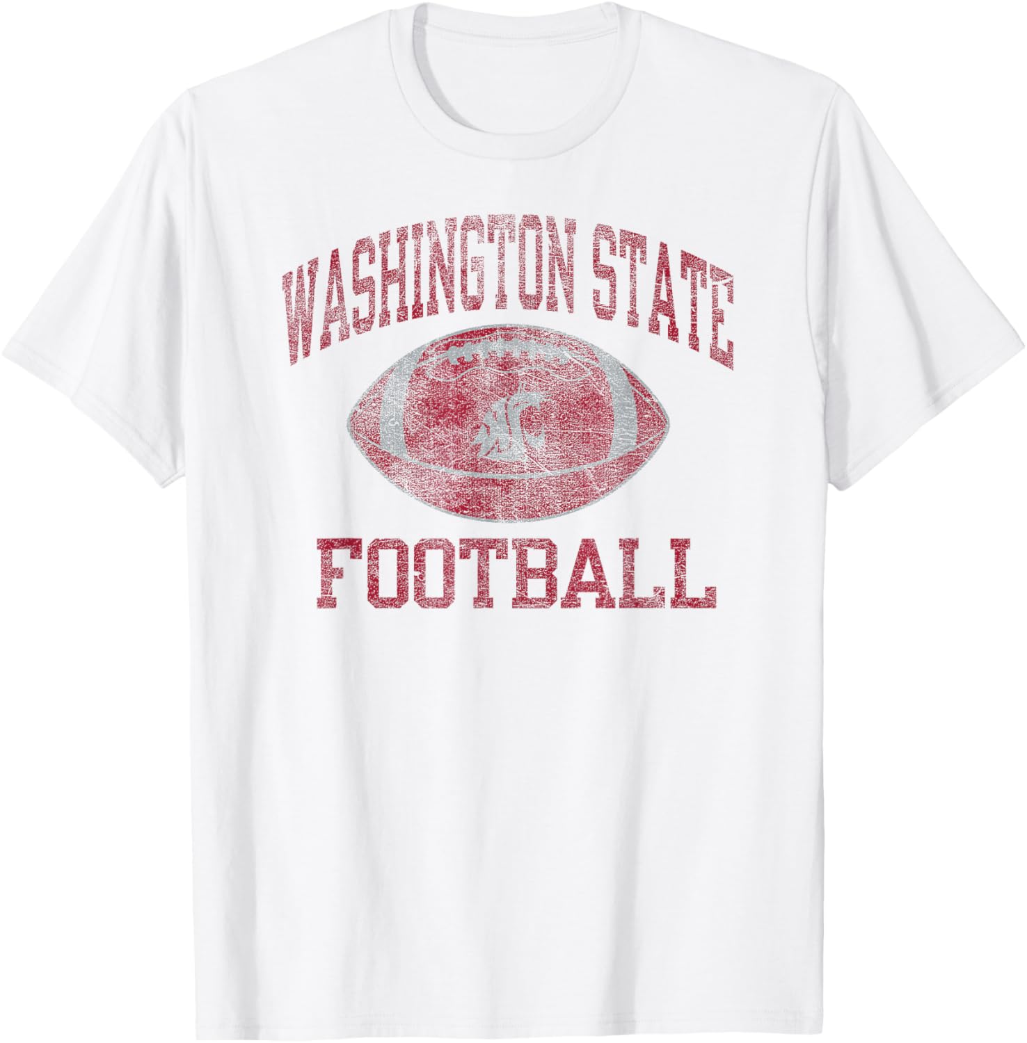 Vintage Washington State Cougars Football Intensity White T-Shirt - 1