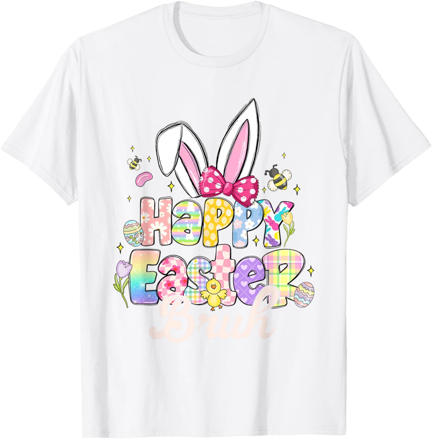 Funny Easter Bruh Meme T-Shirt for Bro Happy Spring Celebrations - 1