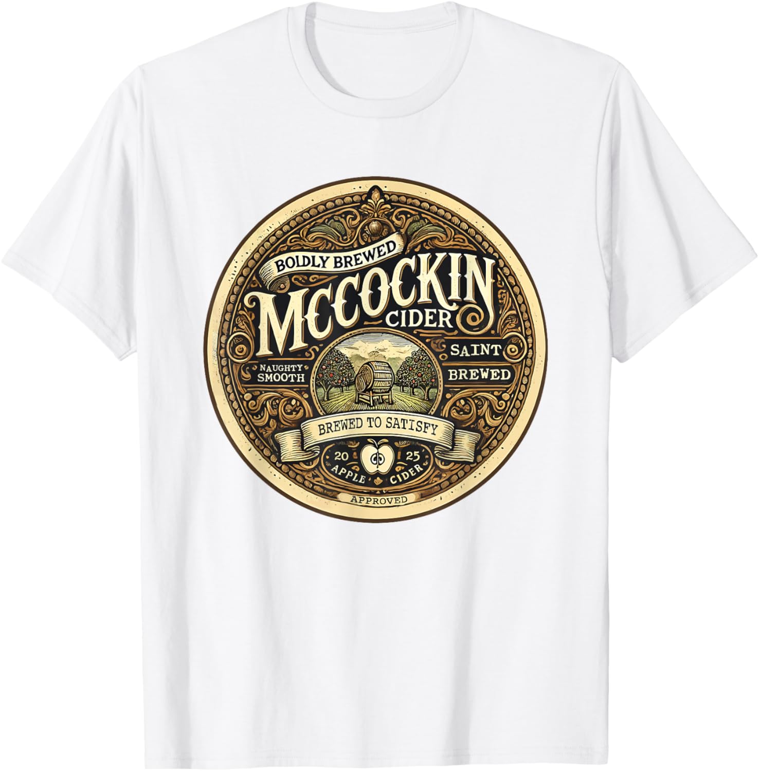 Funny Mccockin Cider St Patricks Day T-Shirt for Adults - Humor Apparel - 15