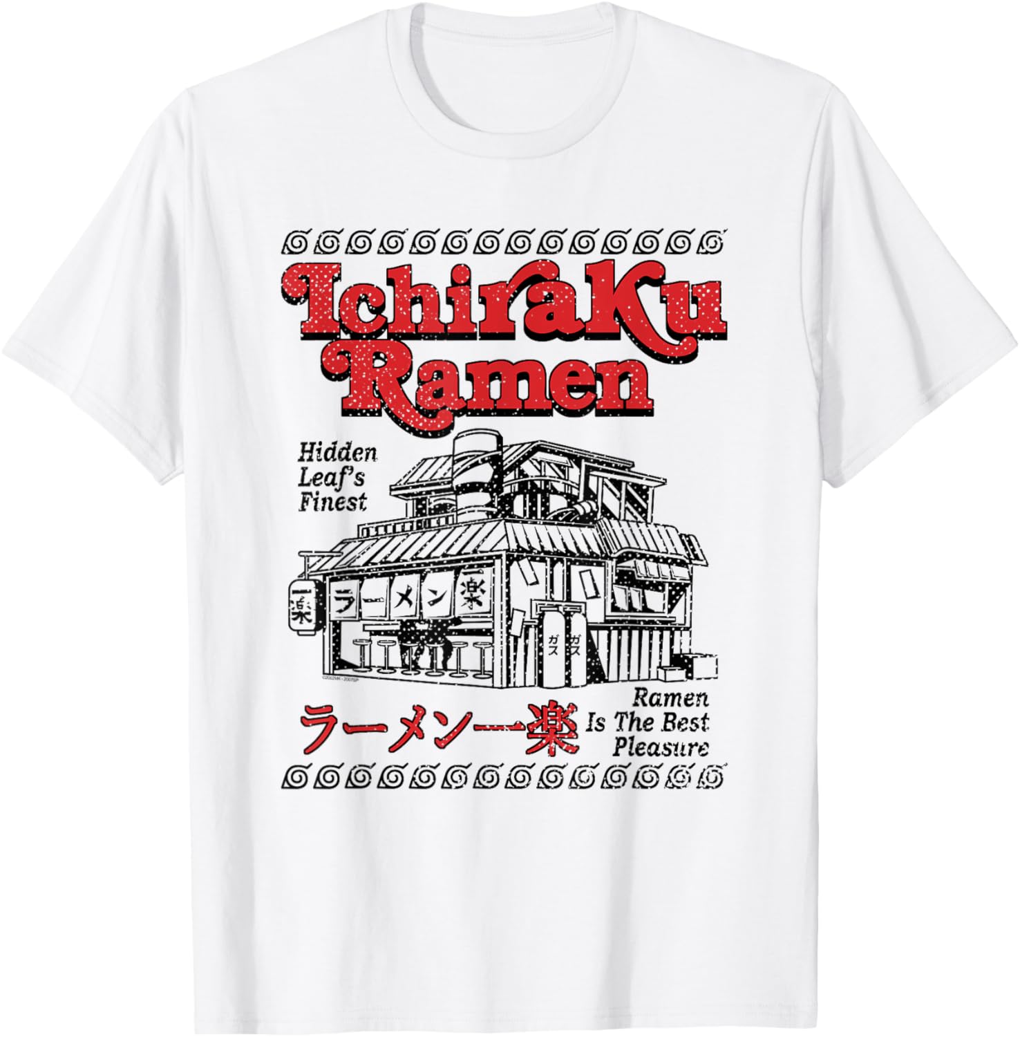 Naruto Shippuden Ichiraku Ramen Shop Retro Anime T-Shirt for Fans - 1
