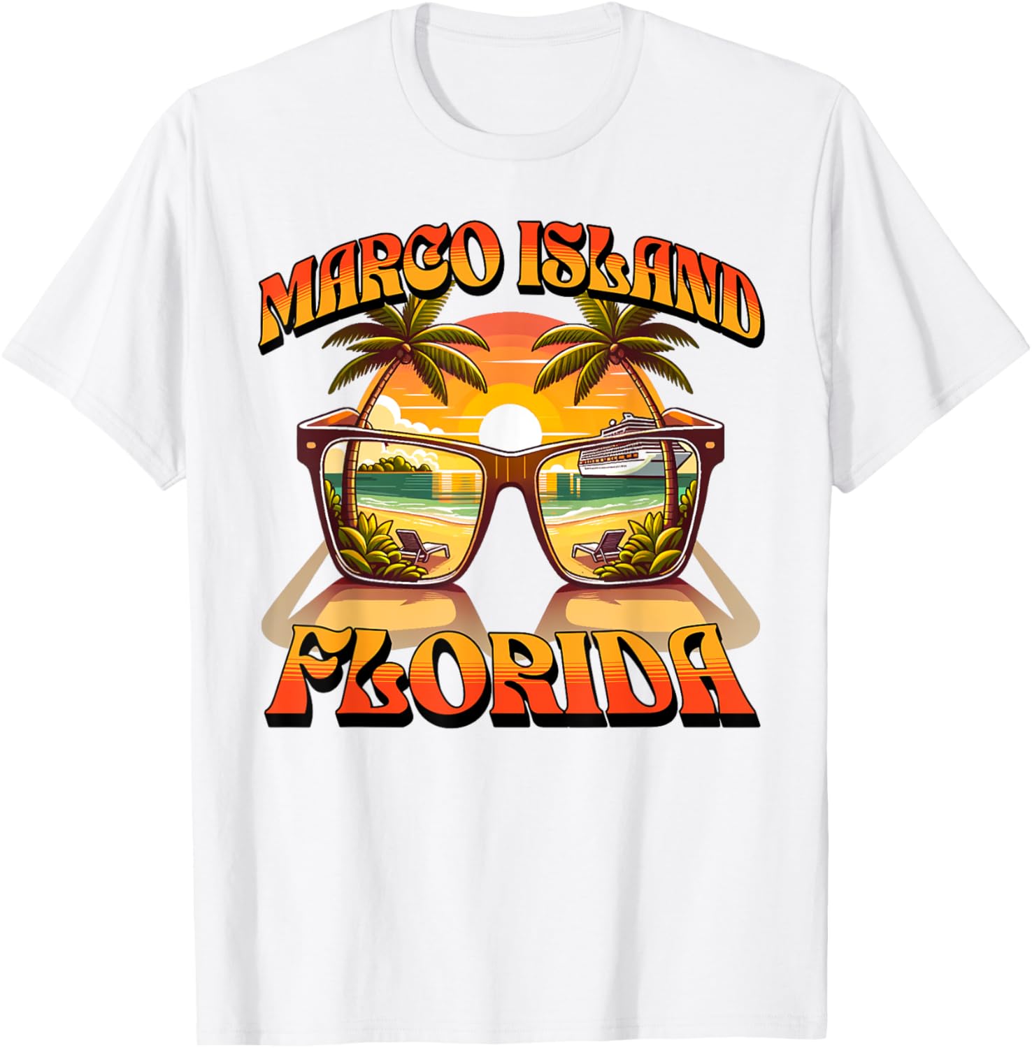 Marco Island T-Shirt for Casual Wear - Unique Island Style Apparel - 13