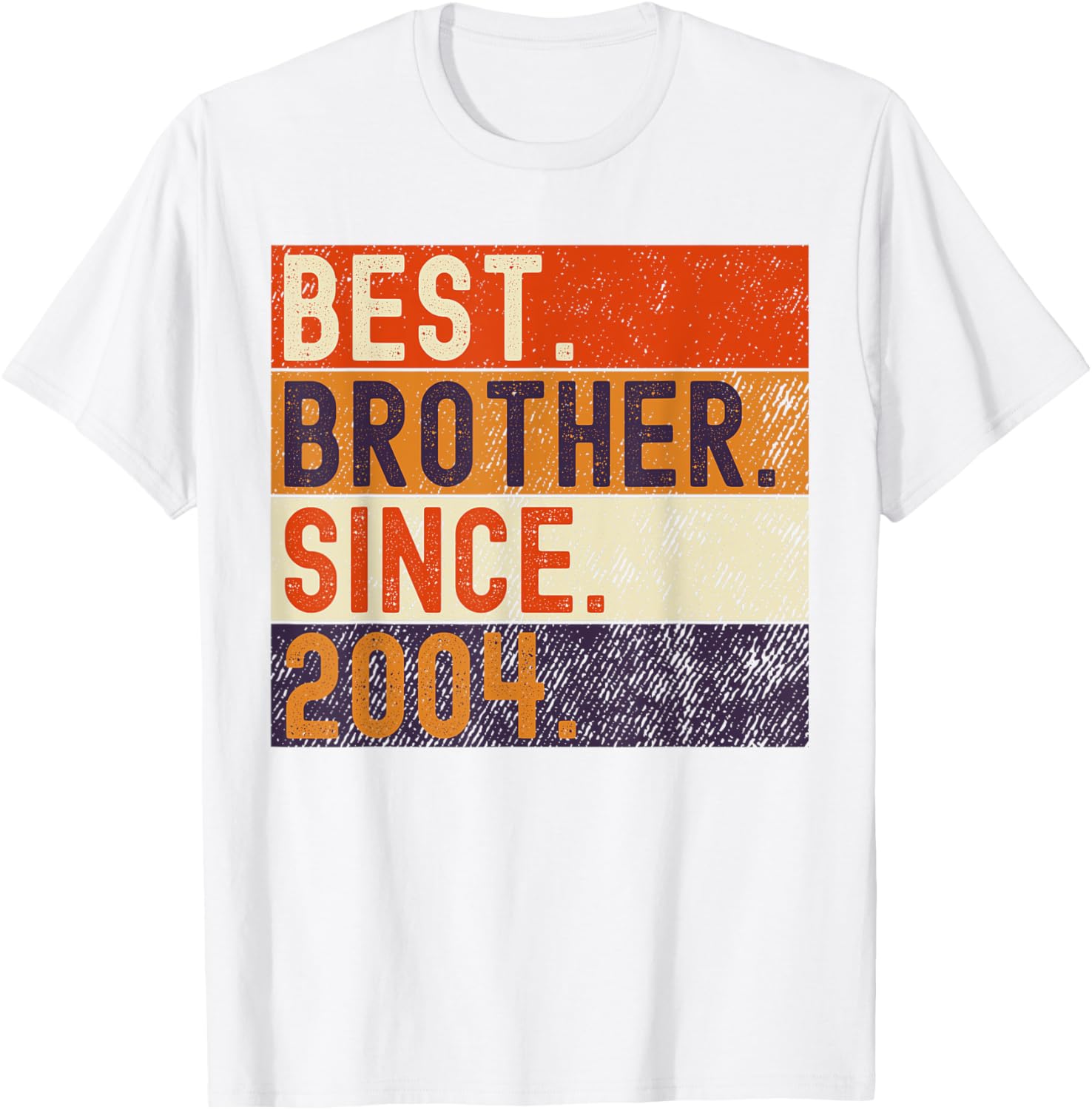 Vintage Best Brother Since 2004 Birthday T-Shirt for Family Celebrations - 17