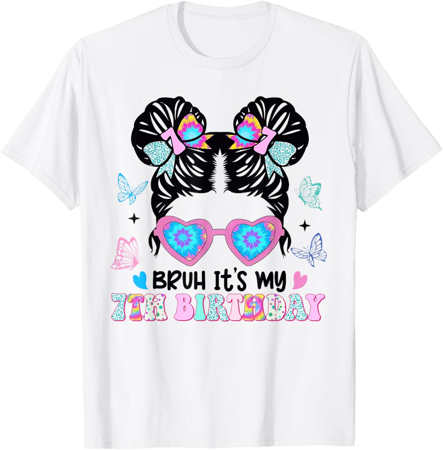 Retro 7th Birthday Girl T-Shirt for Fun Celebrations and Style - 12