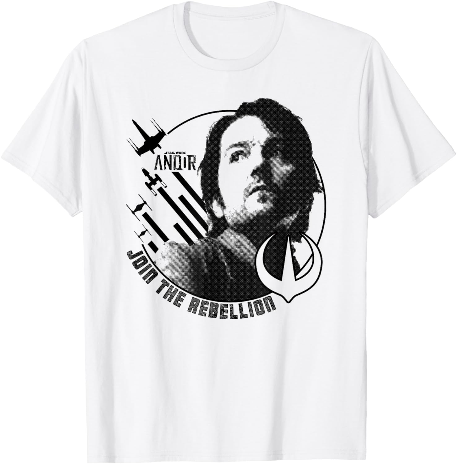 Star Wars Andor Cassian Andor Join The Rebellion Portrait T-Shirt - 1
