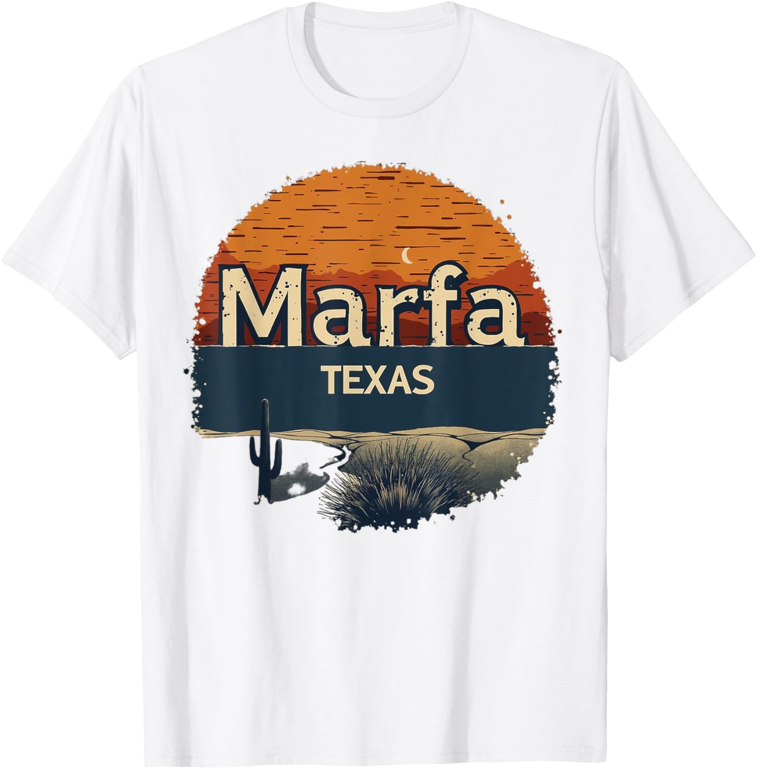 Marfa Texas Desert Sunset Graphic Tee - Stylish Casual Wear for All - 7