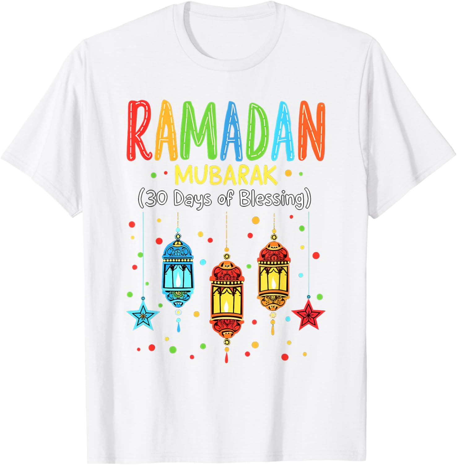 Happy Ramadan Mubarak Boys Youth T-Shirt for Kids Casual Wear - 8