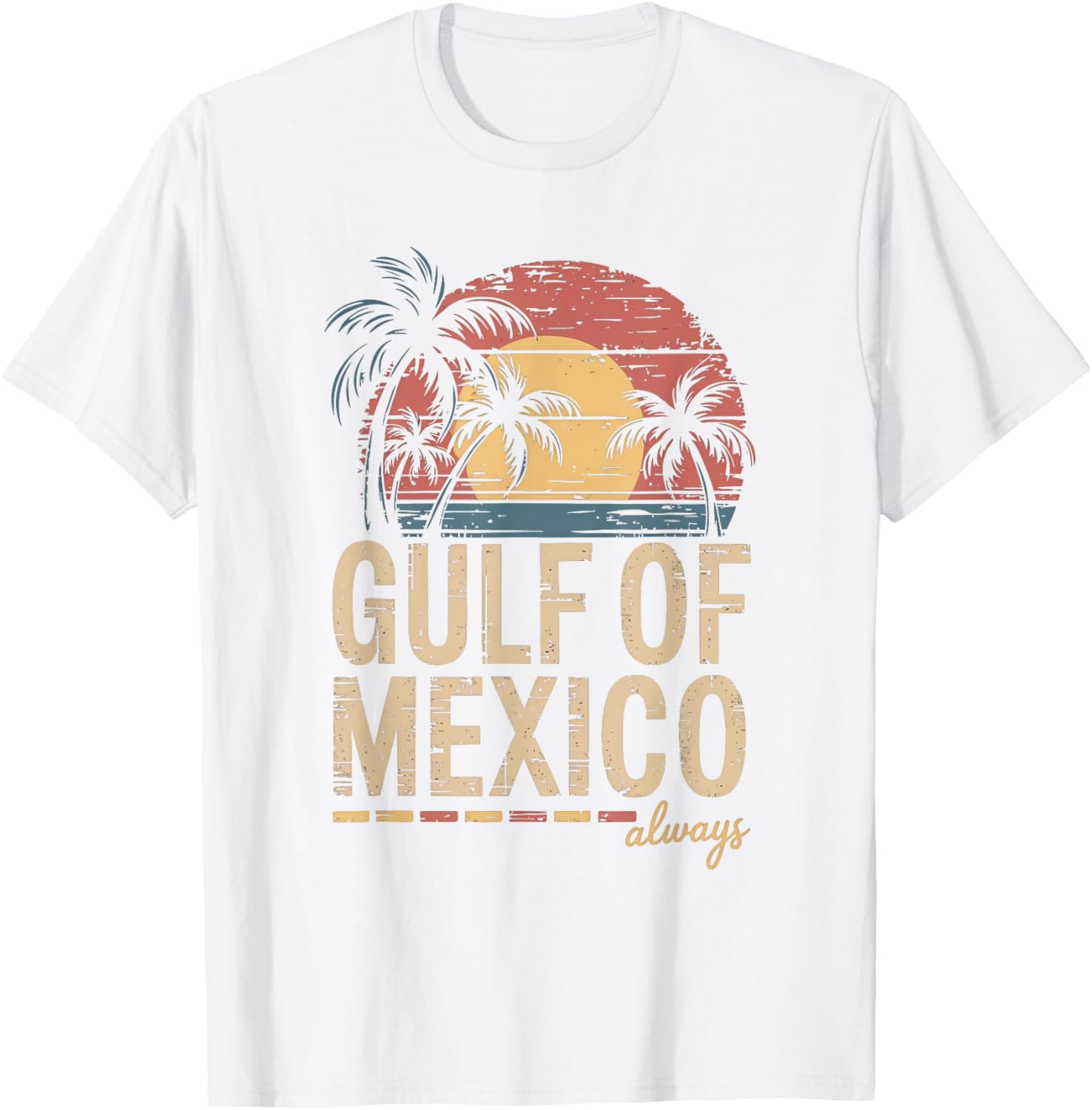 Retro Gulf of Mexico T-Shirt Vintage Style for Beach Lovers and Travelers - 1