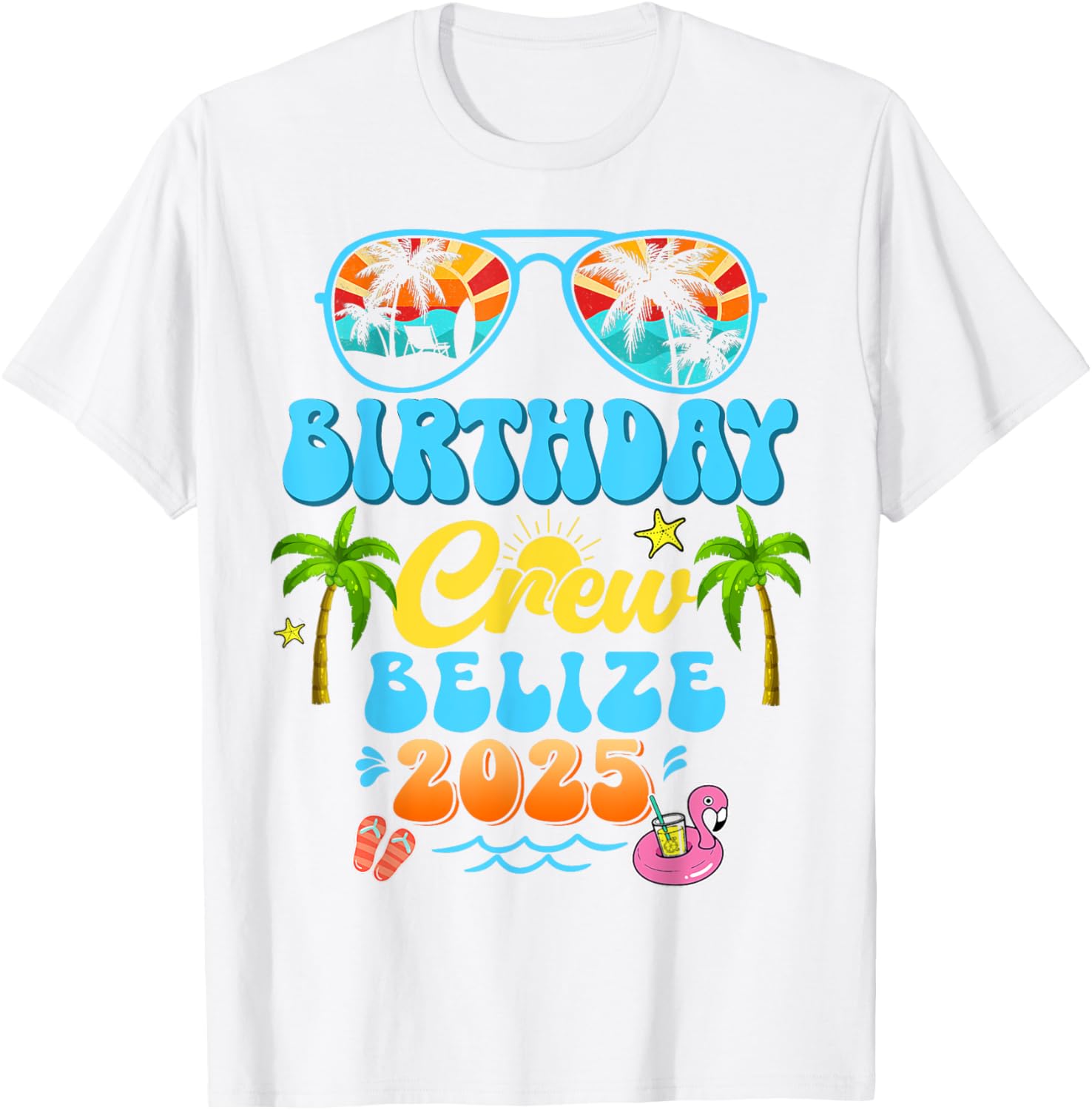 Belize Birthday Crew Summer Vacation Cruise T-Shirt for Fun Group Trips - 14