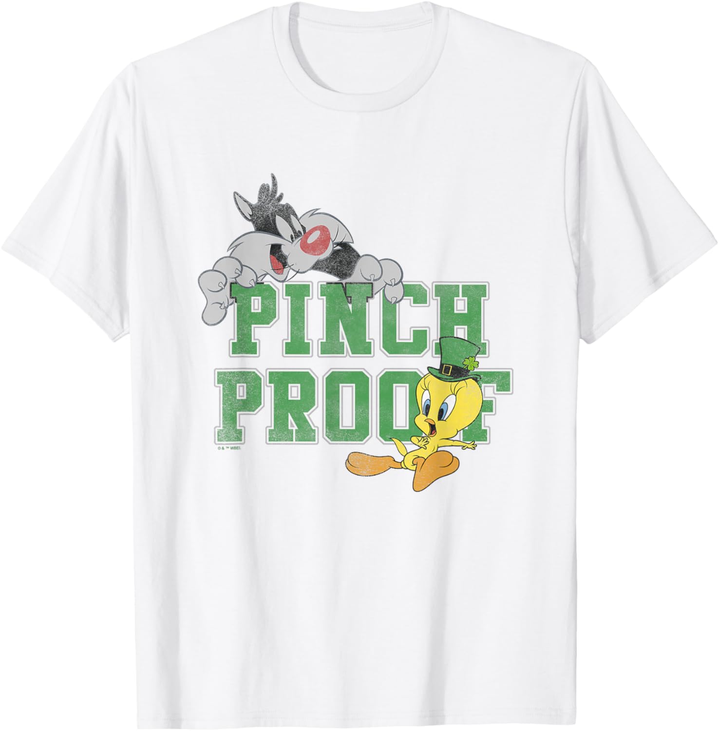 Looney Tunes St. Patrick's Day Cat and Mouse Pinch Proof T-Shirt - 4