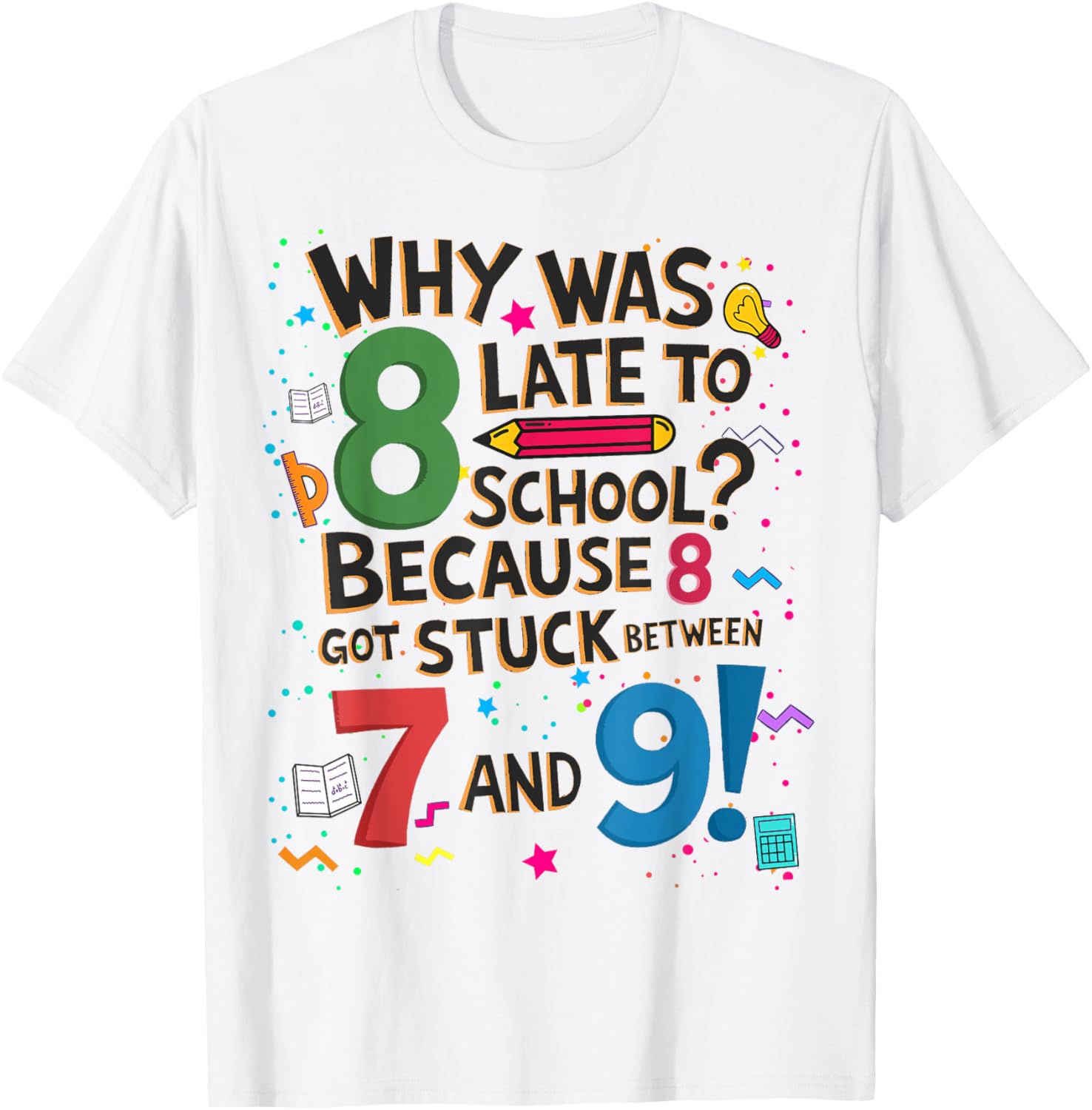 Kids Number Maths Day Costume T-Shirt Fun Math Design for Young Learners - 1
