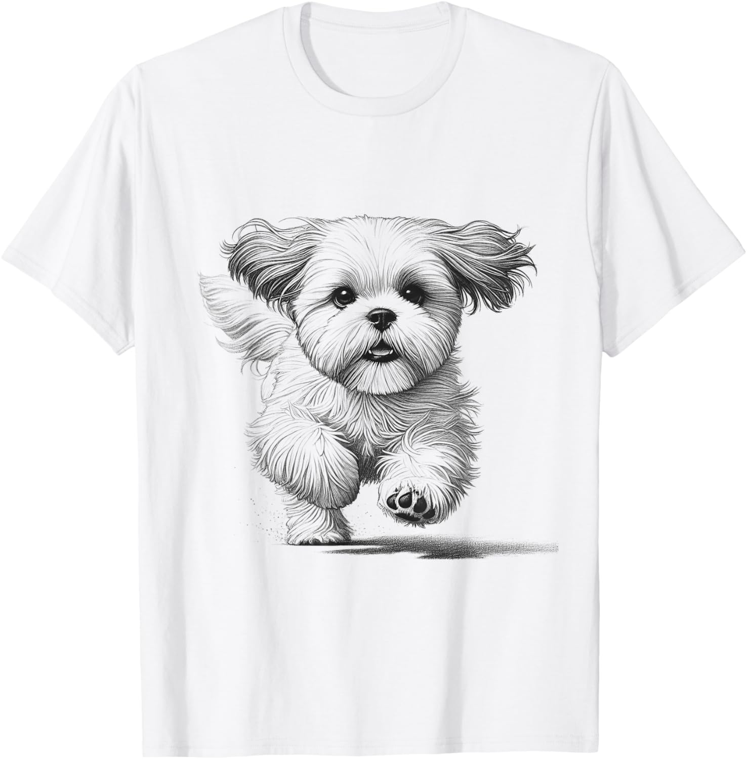 Shih Tzu Running Dog T-Shirt for Men and Women - Perfect Gift Idea - 8