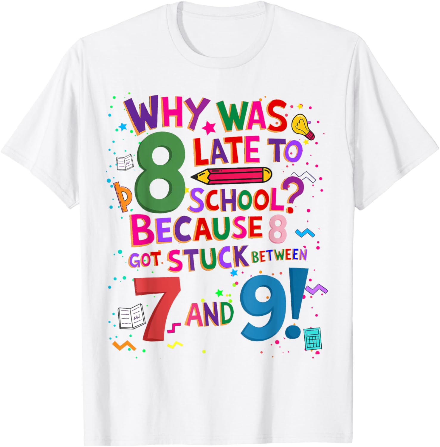 Kids Maths Day Costume T-Shirt with Fun Number Design for Learning Fun - 2