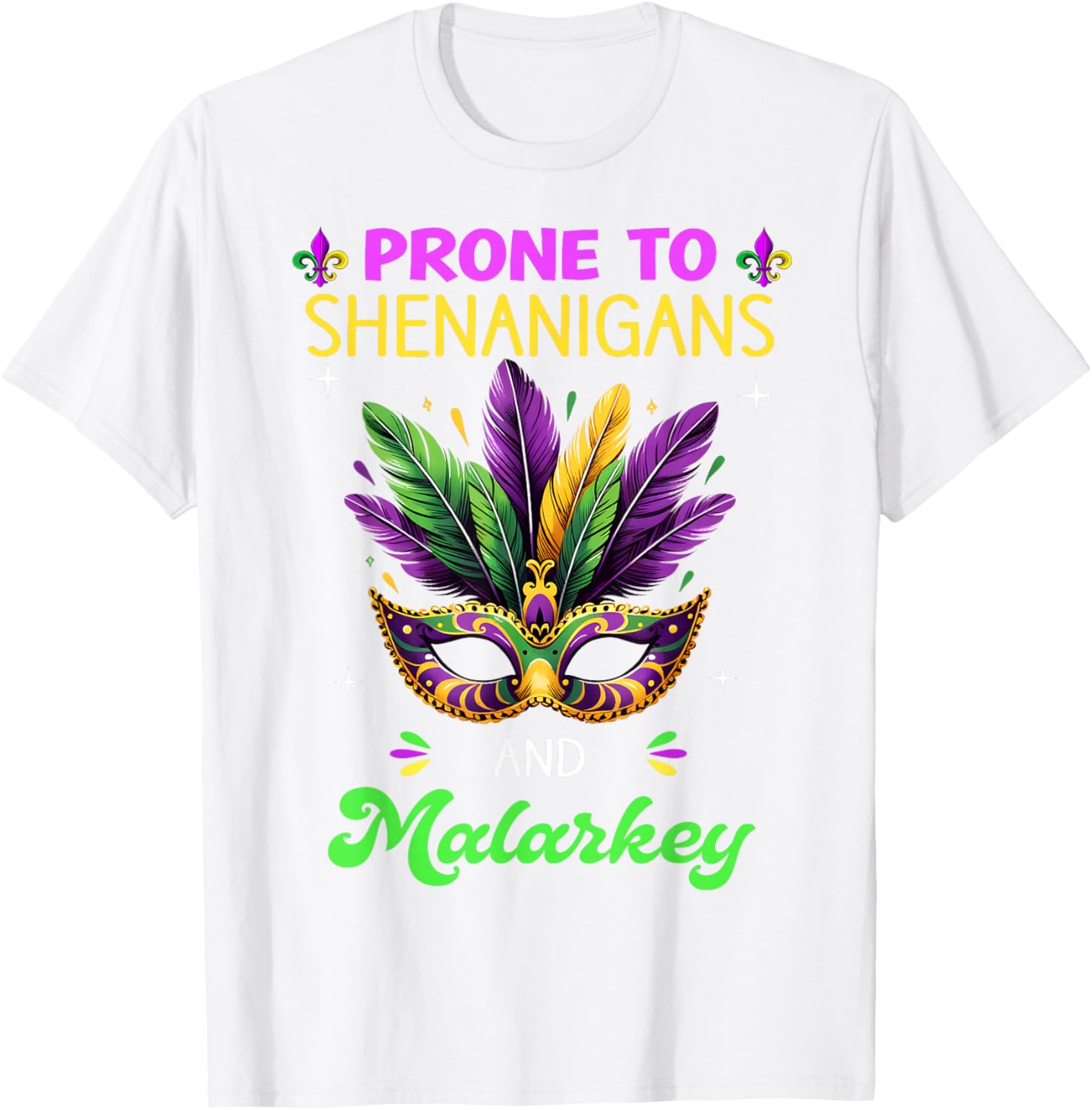Mardi Gras Shenanigans T-Shirt for Men and Women - New Orleans Carnival Fun - 5