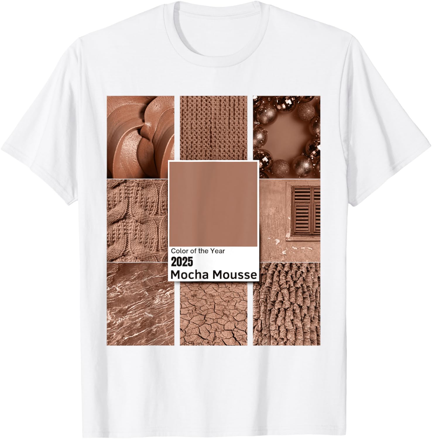 Mocha Mousse T-Shirt 2025 Color of the Year Stylish and Comfy Clothing - 4