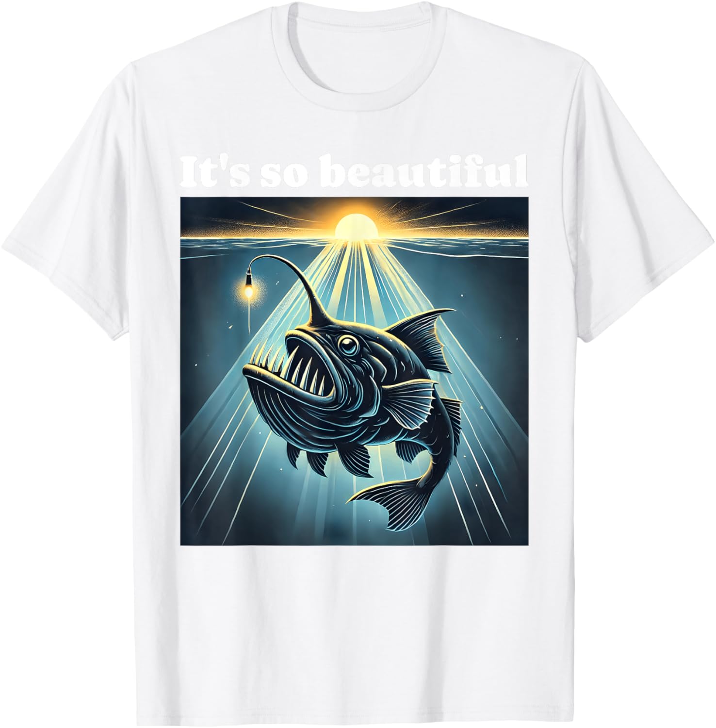 Anglerfish Found The Light T-Shirt for Ocean Lovers and Fishing Fans - 8